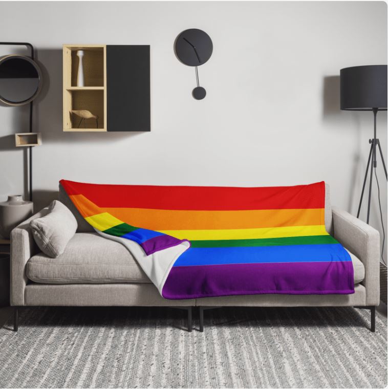 Throw Blanket Rainbow(60inch x 80inch)