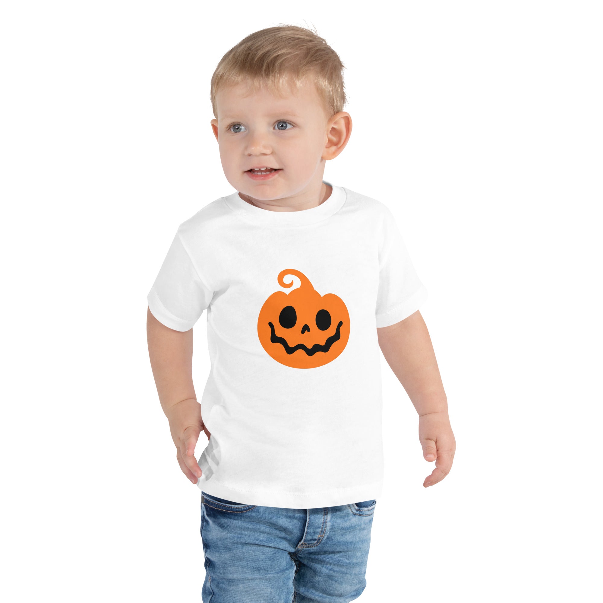 Toddler Short Sleeve Tee Scary Pumpkin III