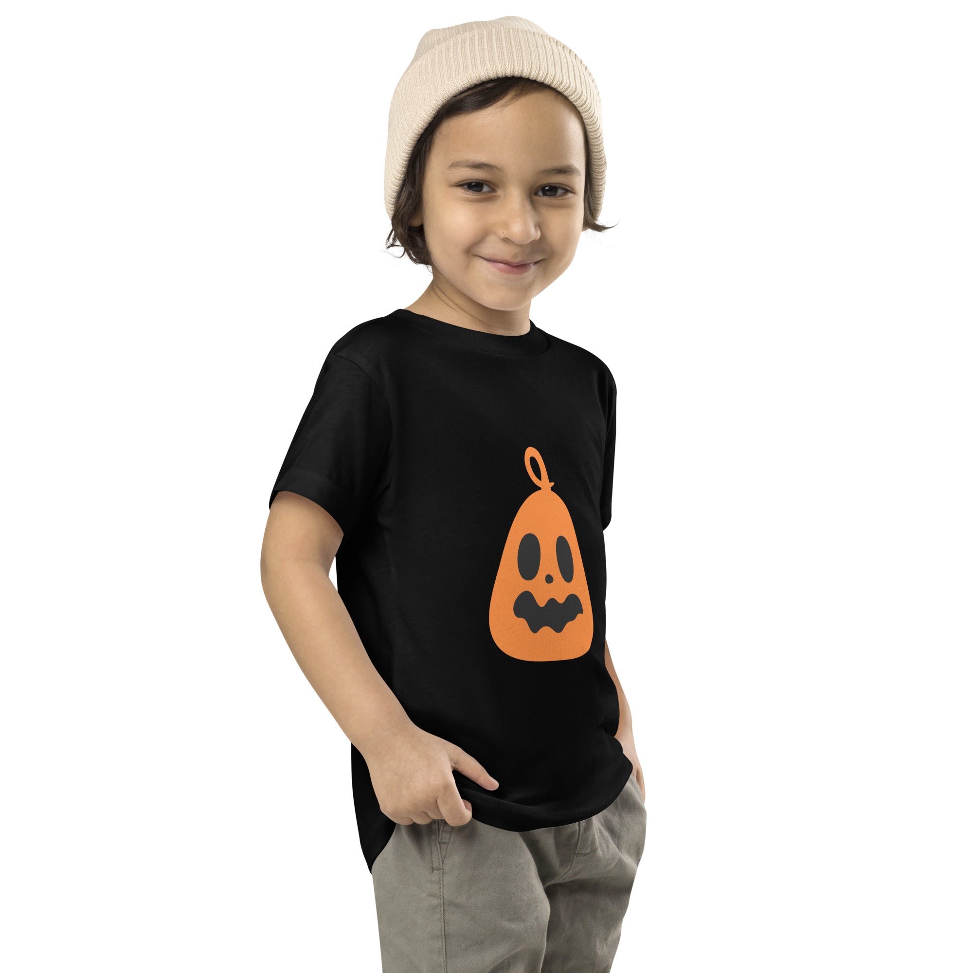 Toddler Short Sleeve Tee Scary Pumpkin IV