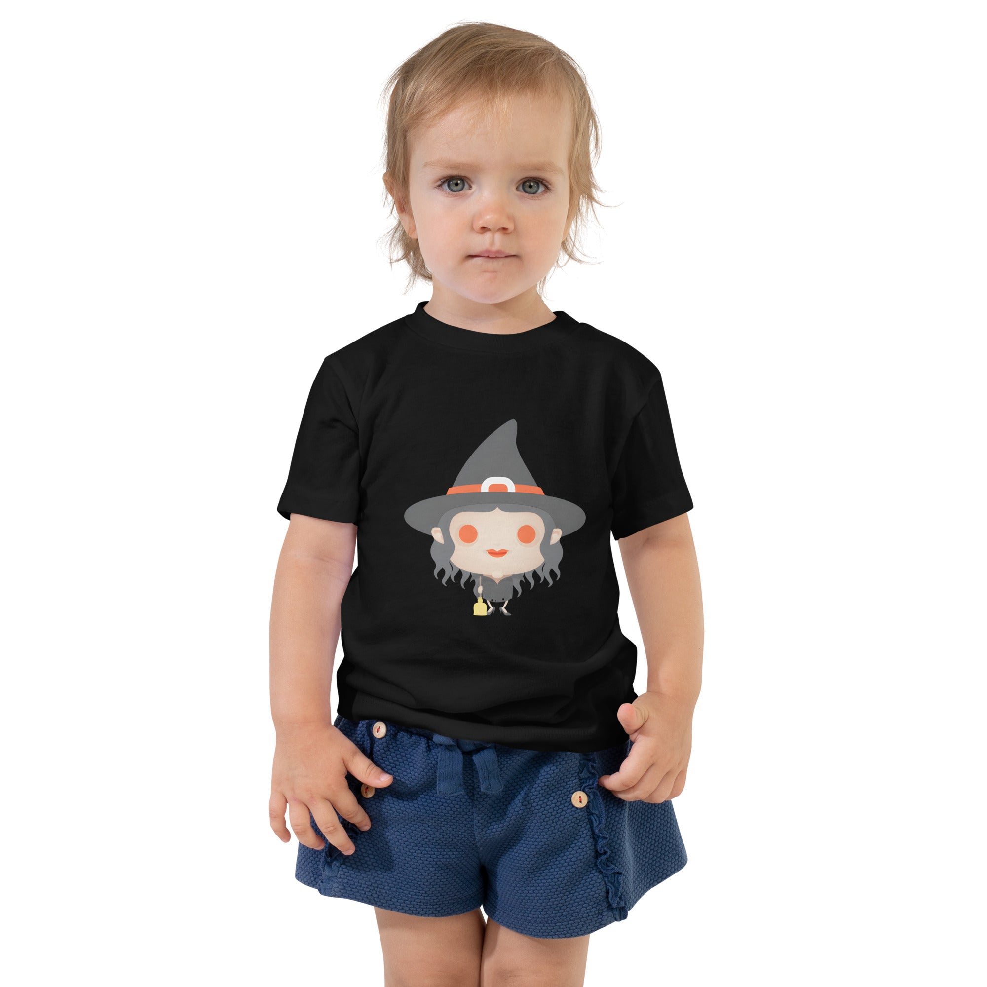 Toddler Short Sleeve Tee Spooky Halloween Monster Witch