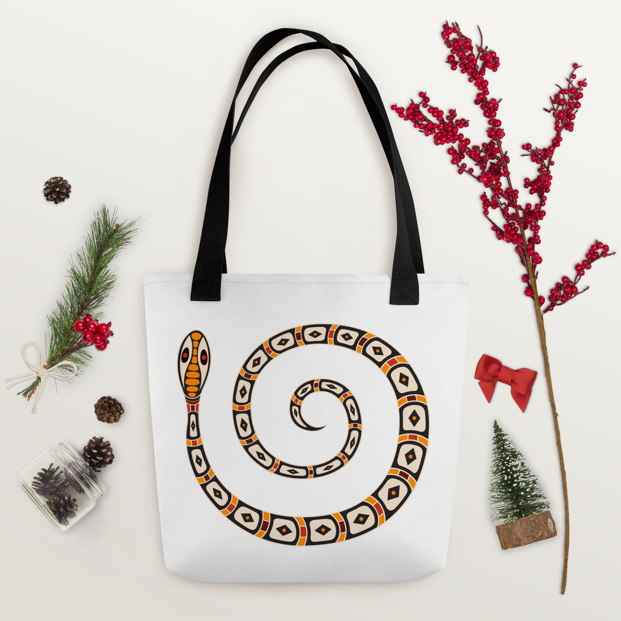 Tote bag Australian Tribal Figure Snake