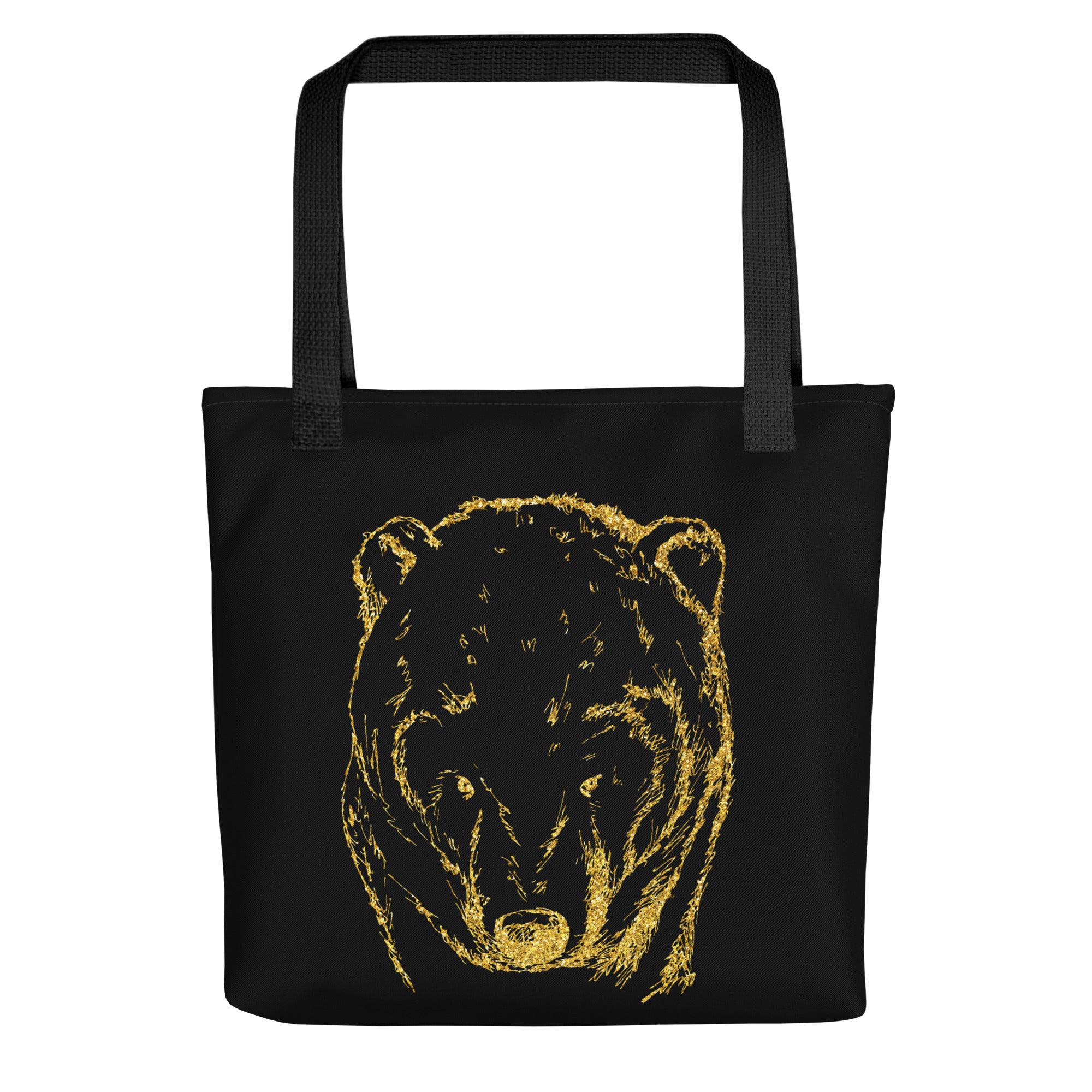 Tote bag Bear Black