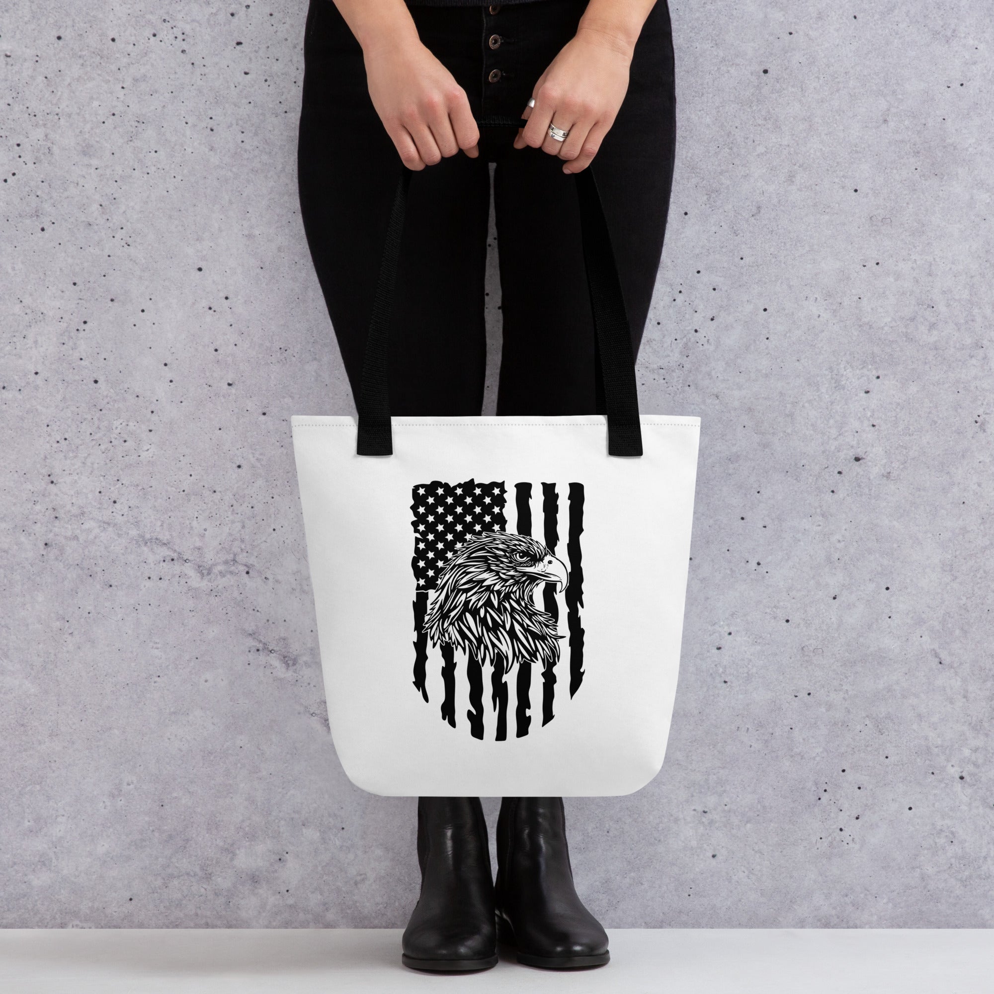Tote bag Eagle Mono 4th of July