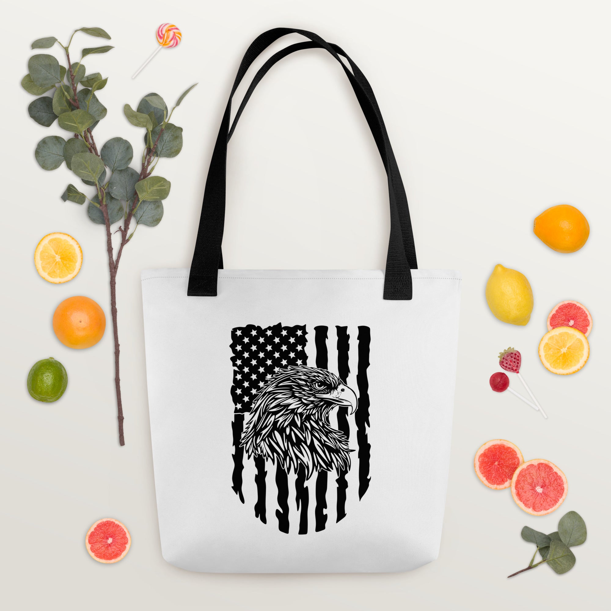 Tote bag Eagle Mono 4th of July