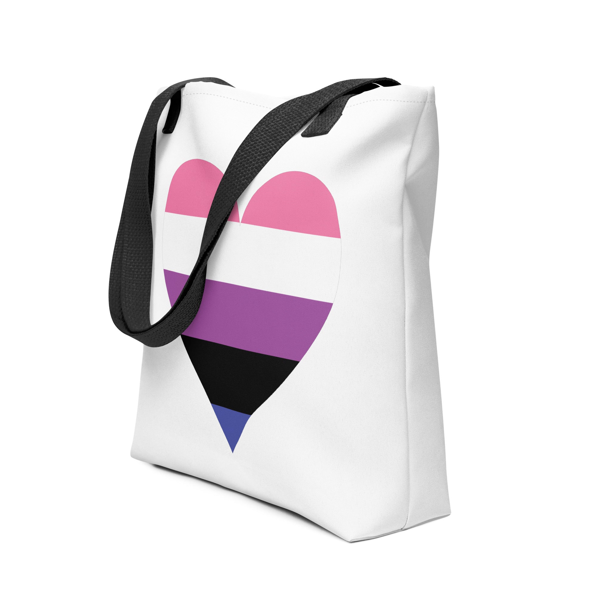 Tote bag Genderfluid Heart