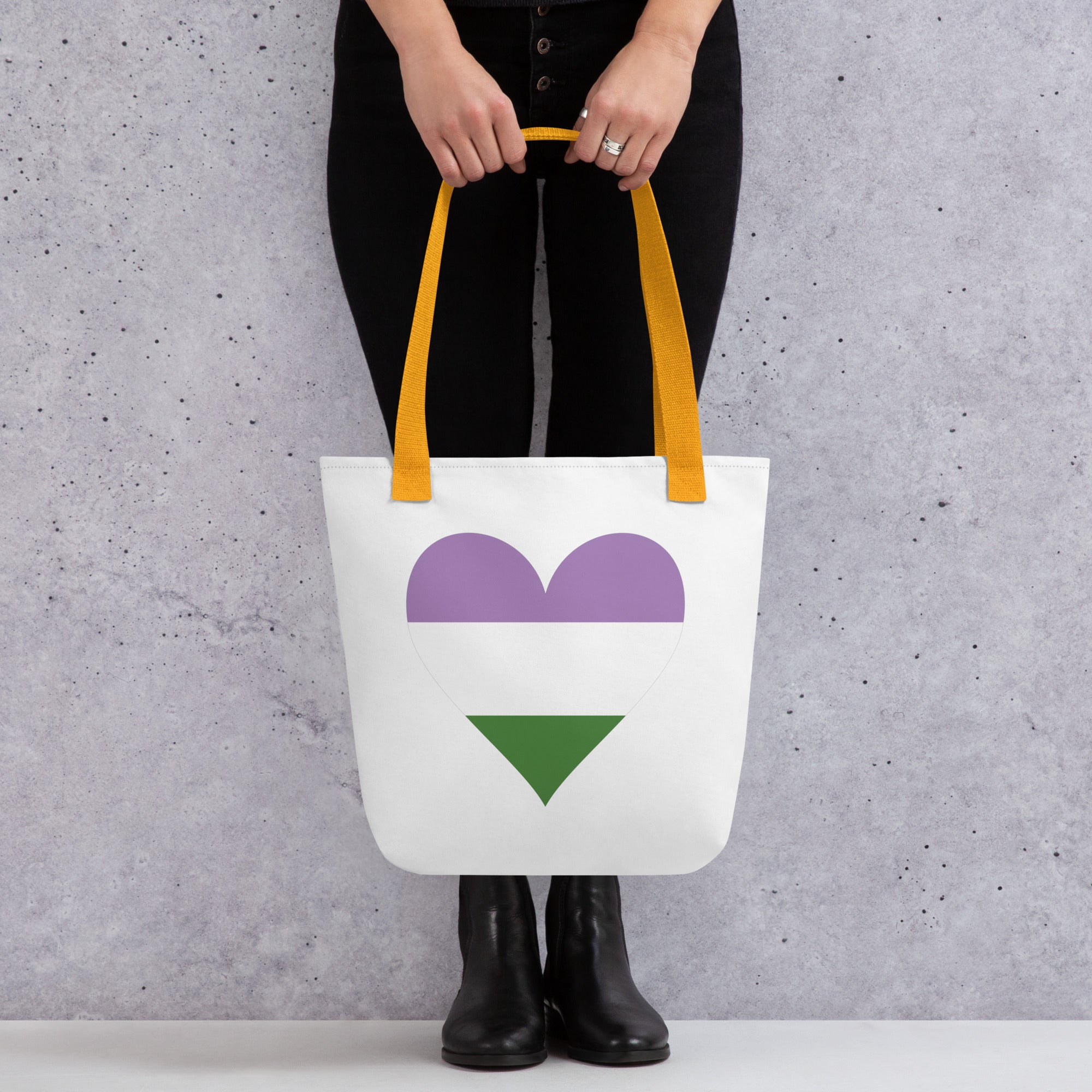 Tote bag Genderqueer Heart