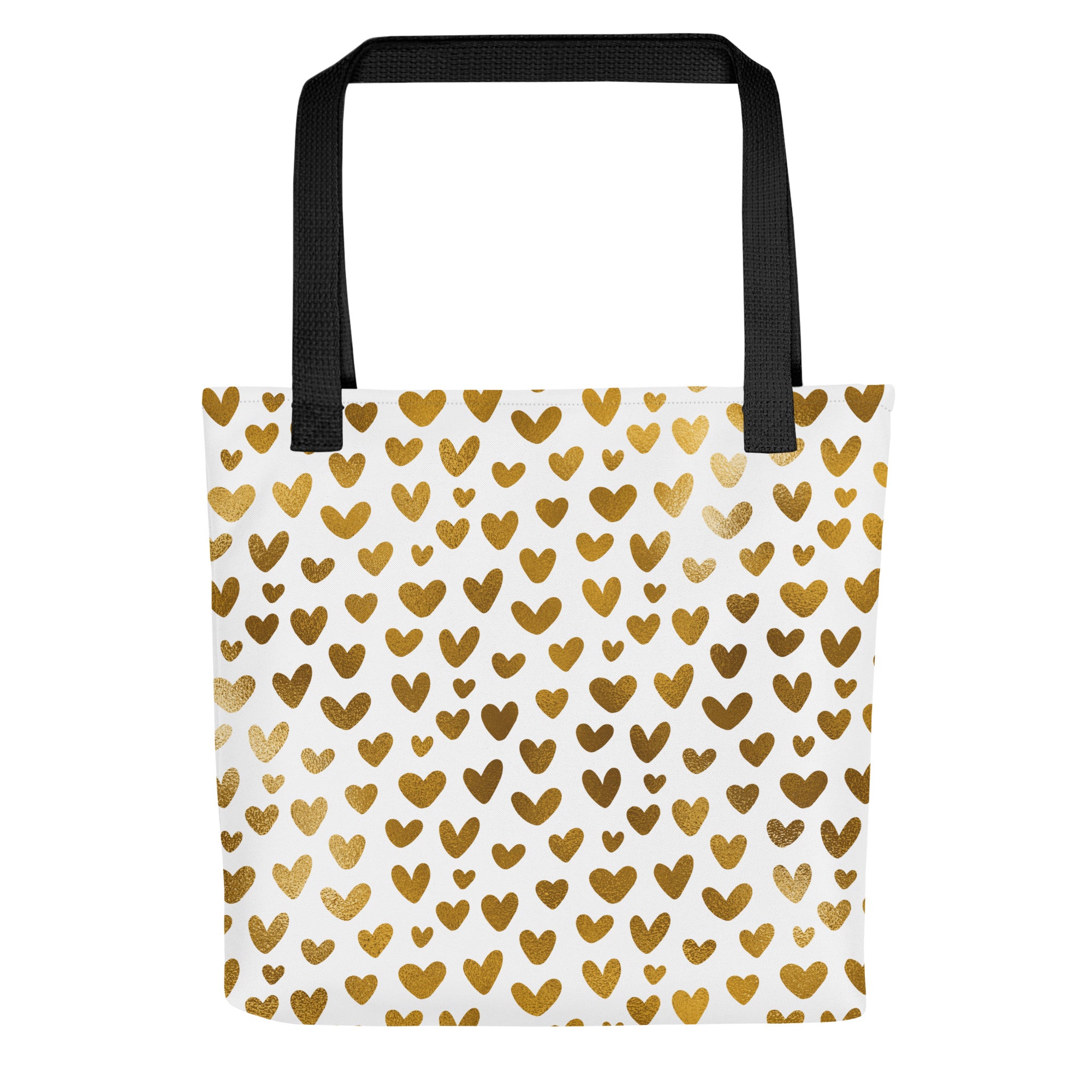 Tote bag Hearts White