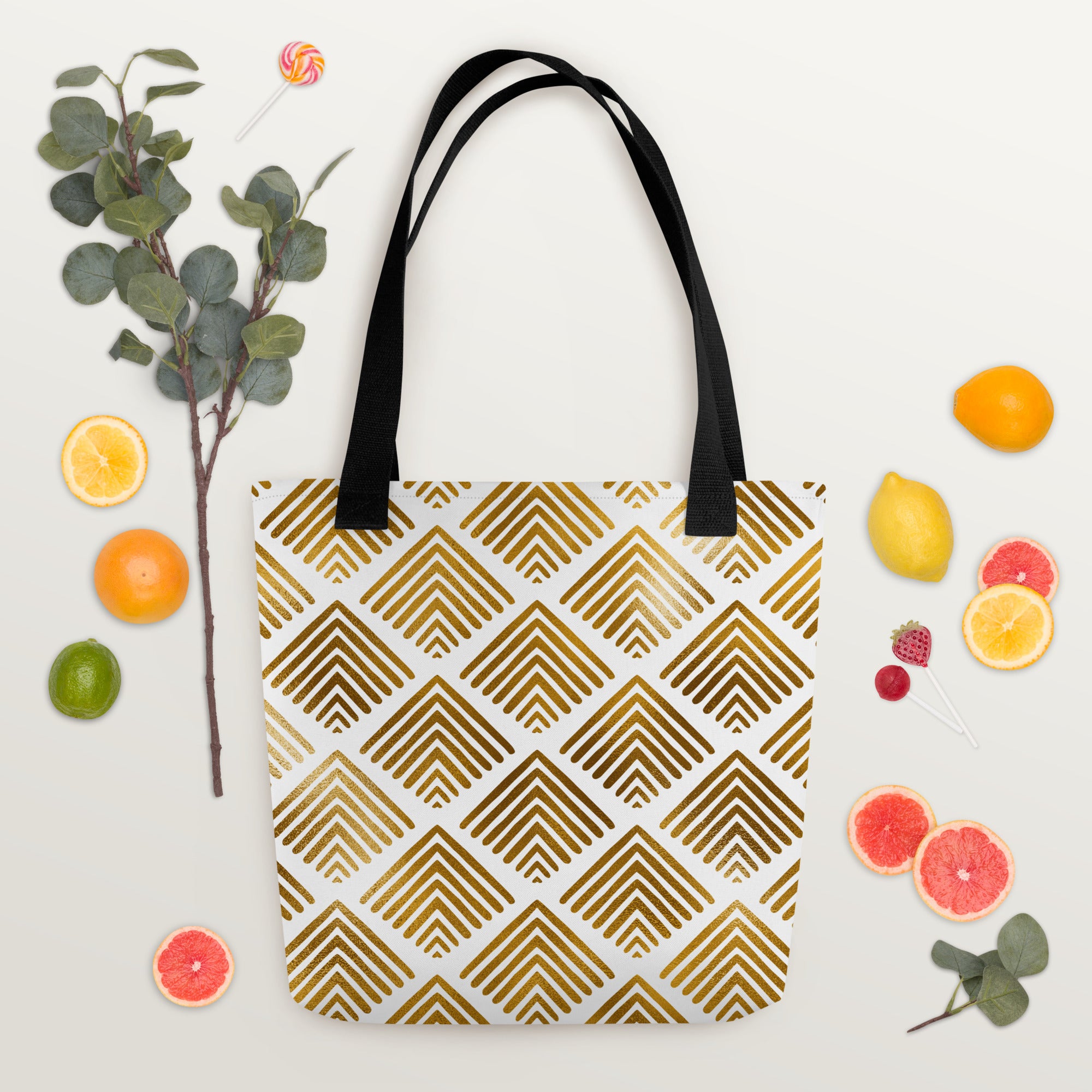 Tote bag Lines White