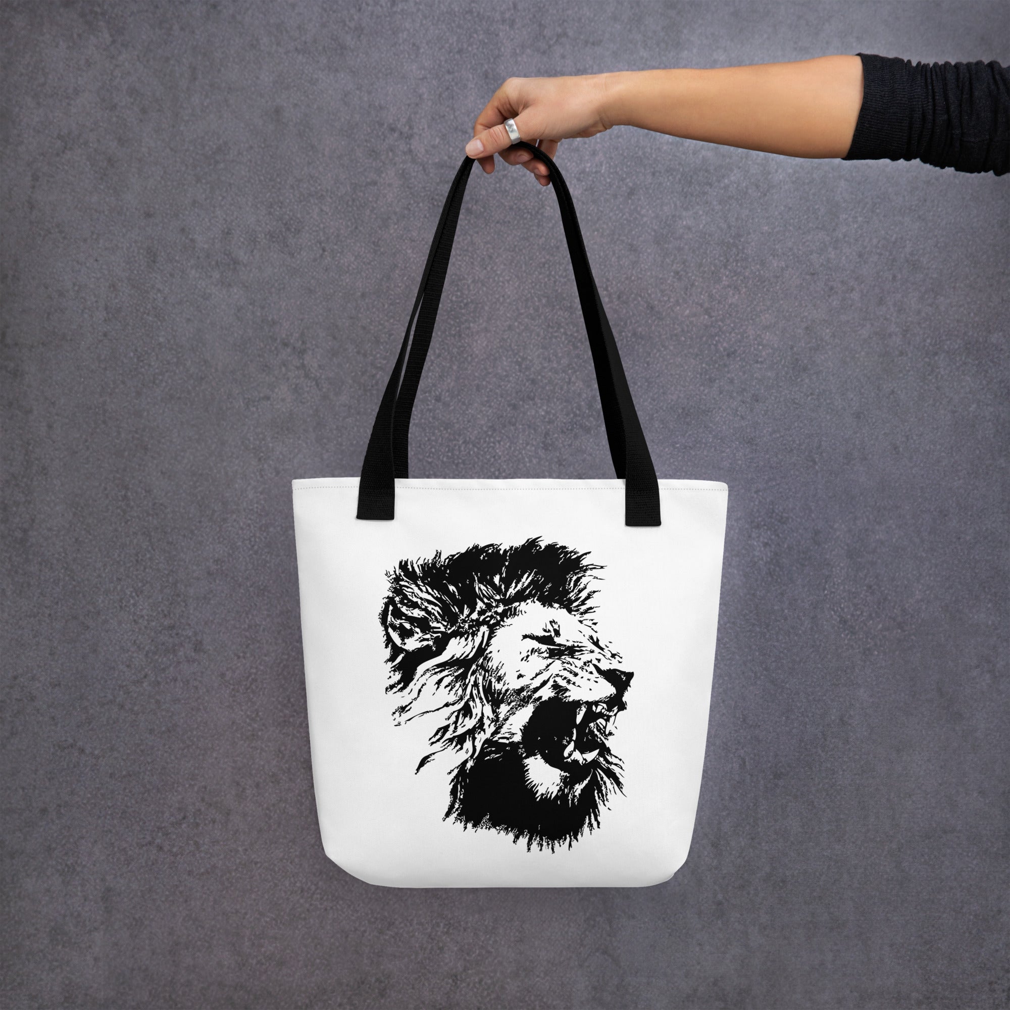 Tote bag Lion Mono