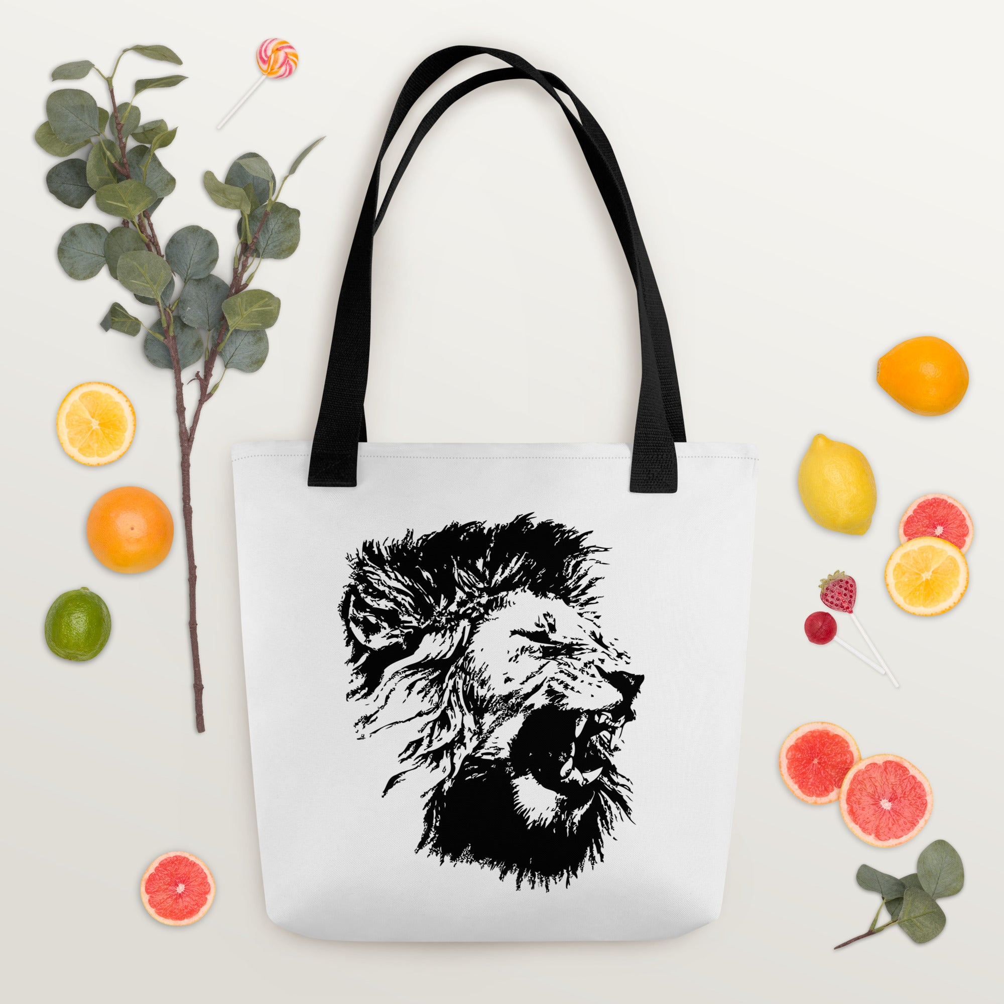 Tote bag Lion Mono