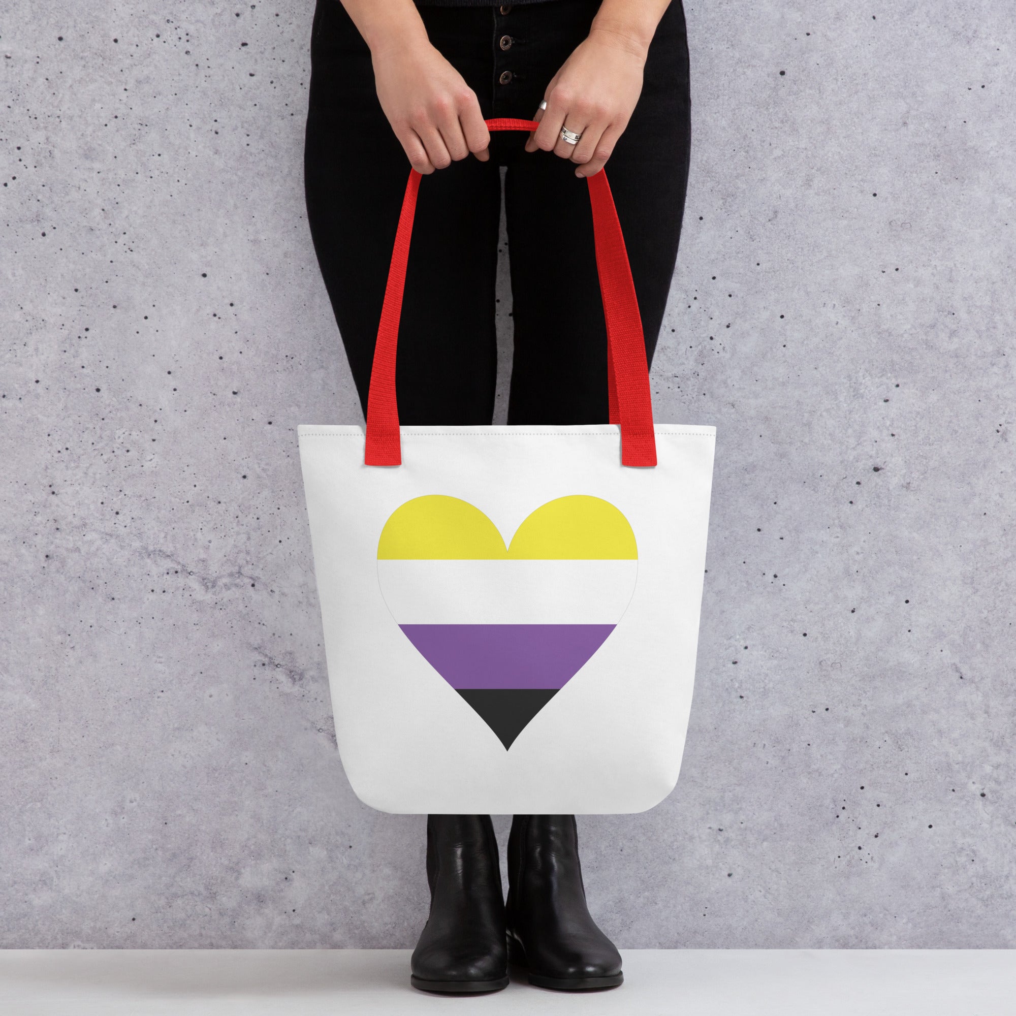 Tote bag Nonbinary Heart