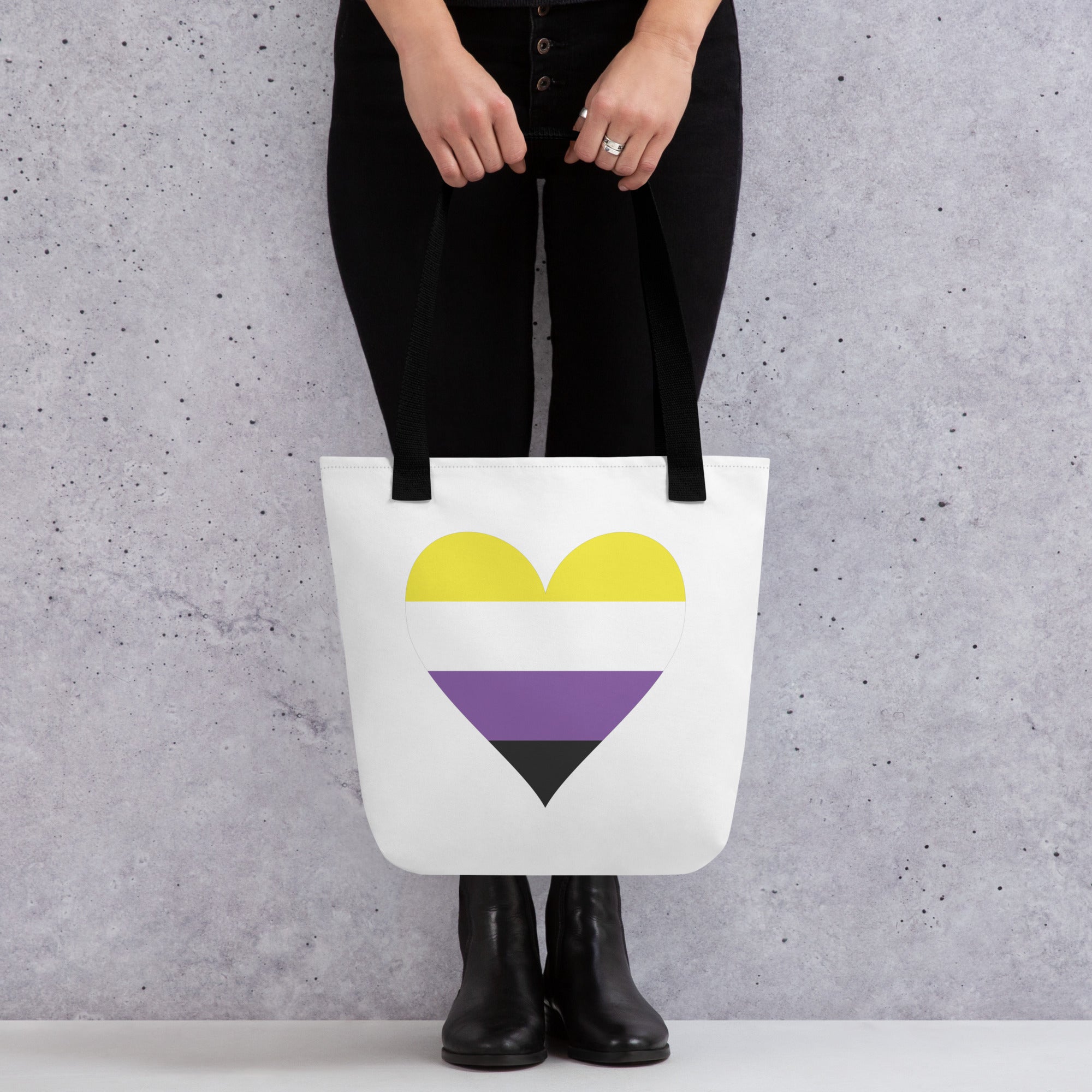 Tote bag Nonbinary Heart