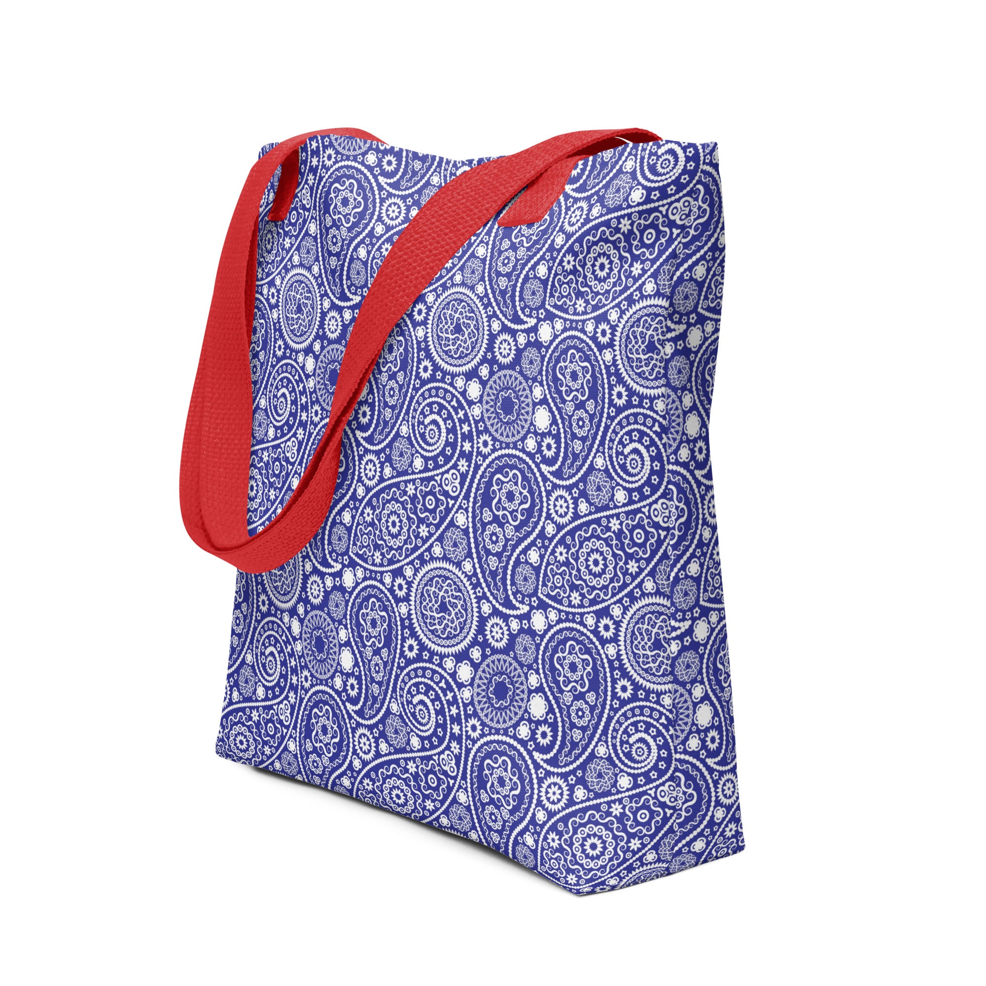Tote bag Paisley Blue