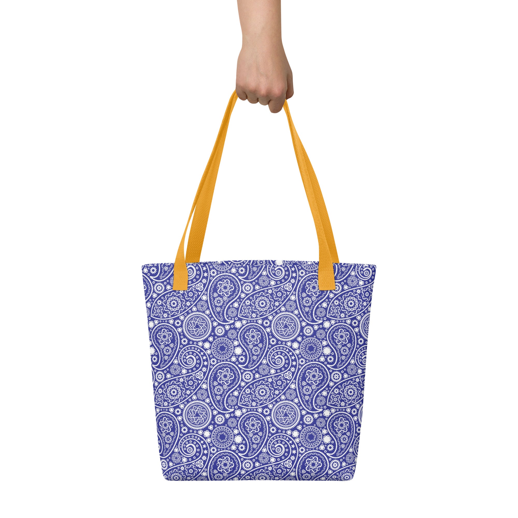 Tote bag Paisley Blue