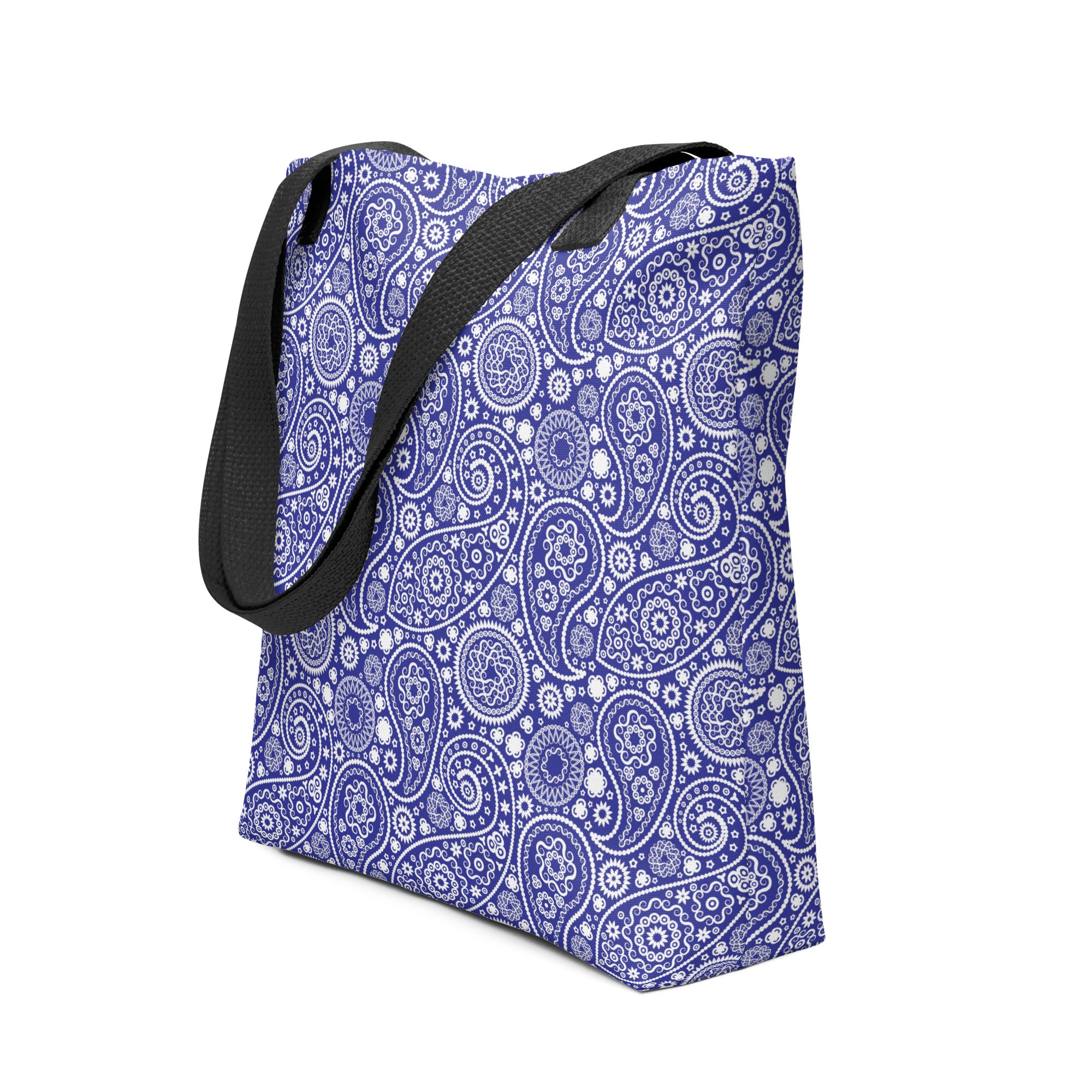 Tote bag Paisley Blue