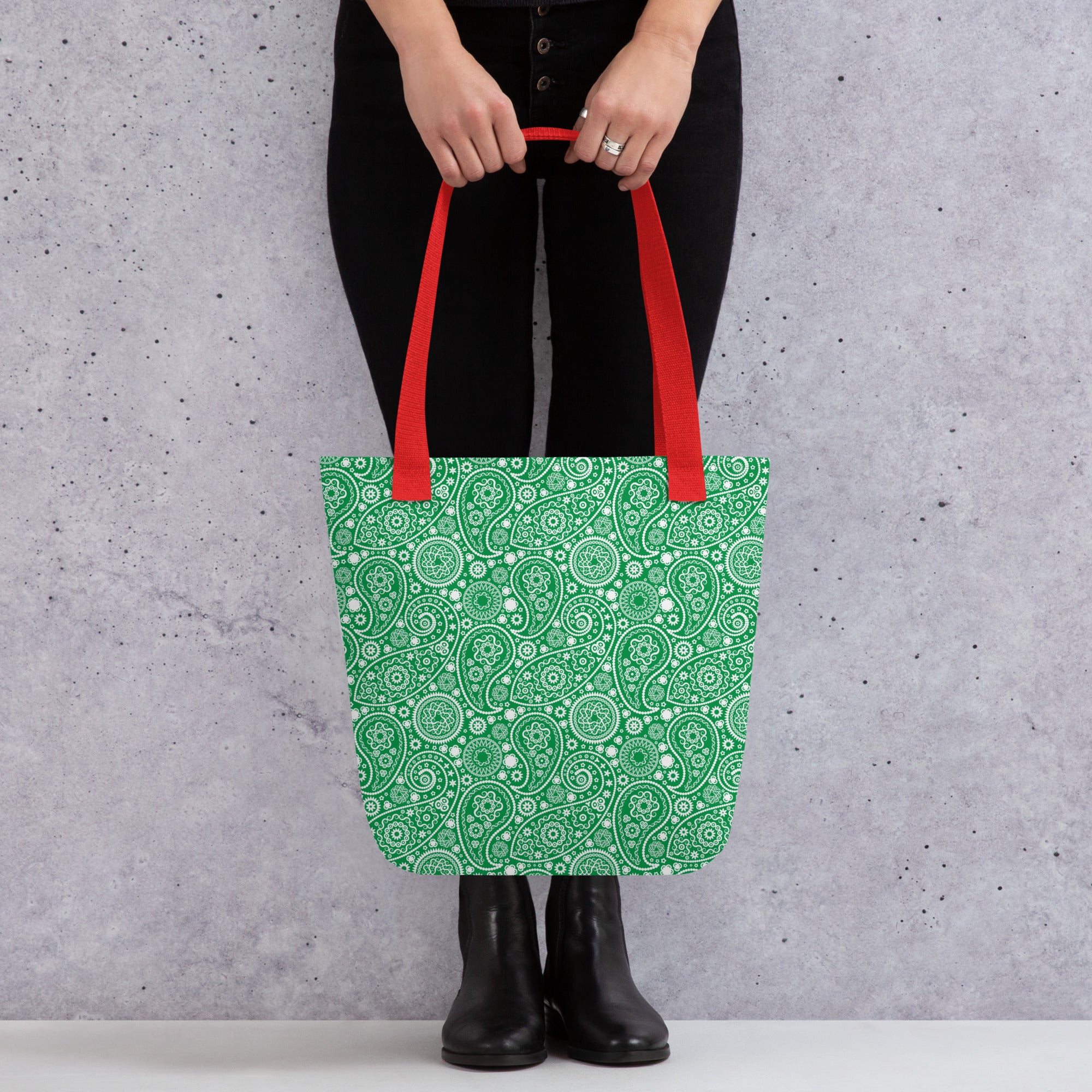 Tote bag Paisley Green