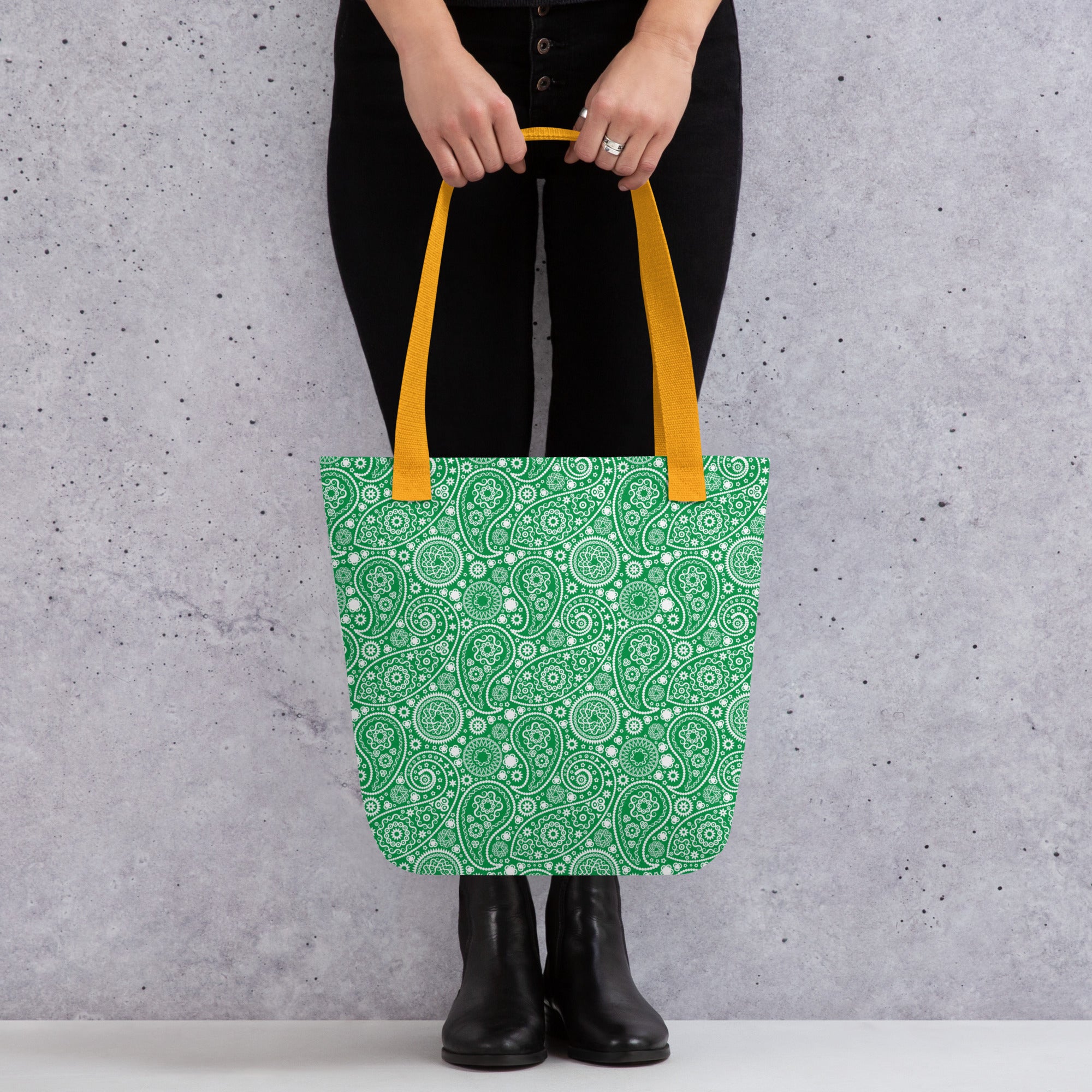 Tote bag Paisley Green