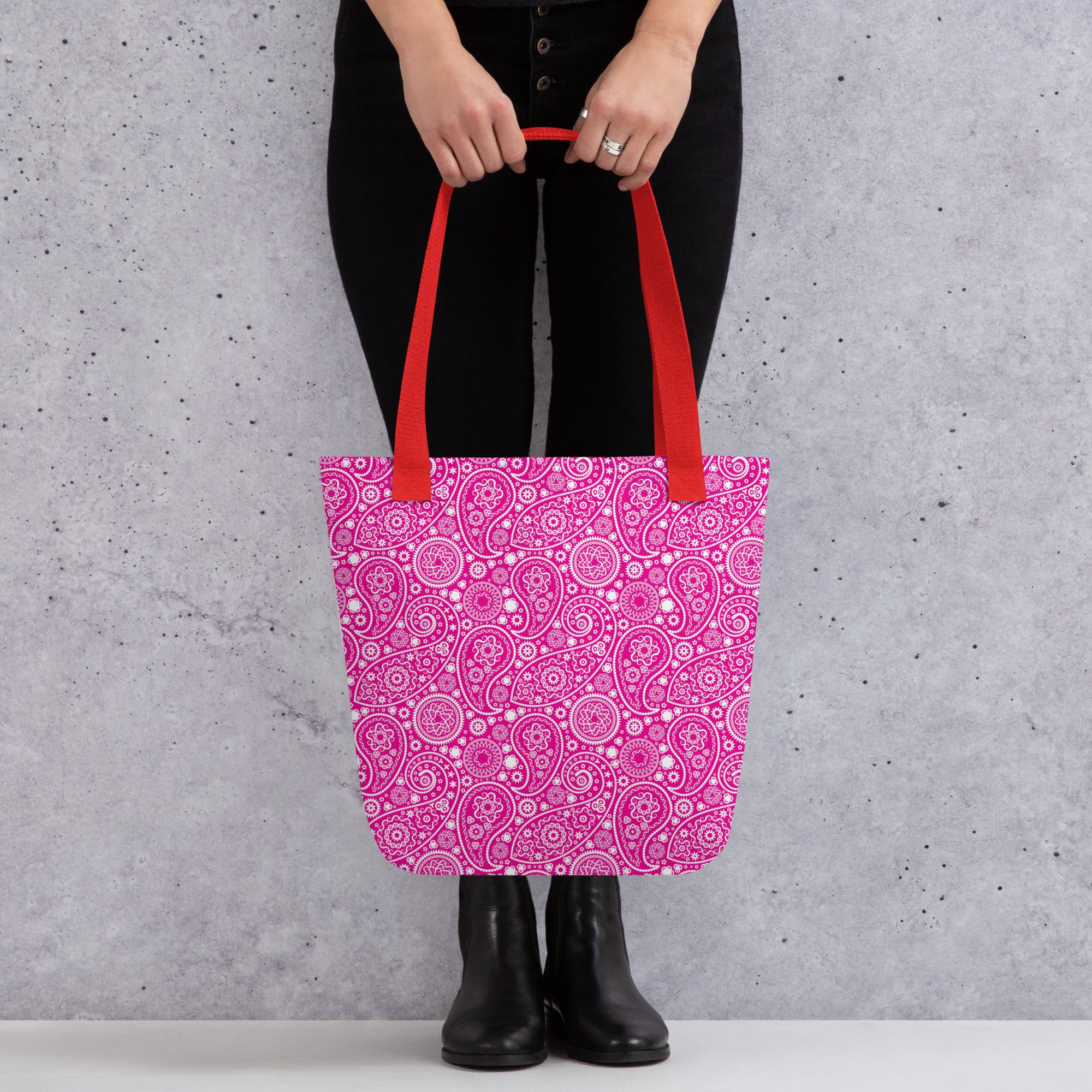 Tote bag Paisley Pink