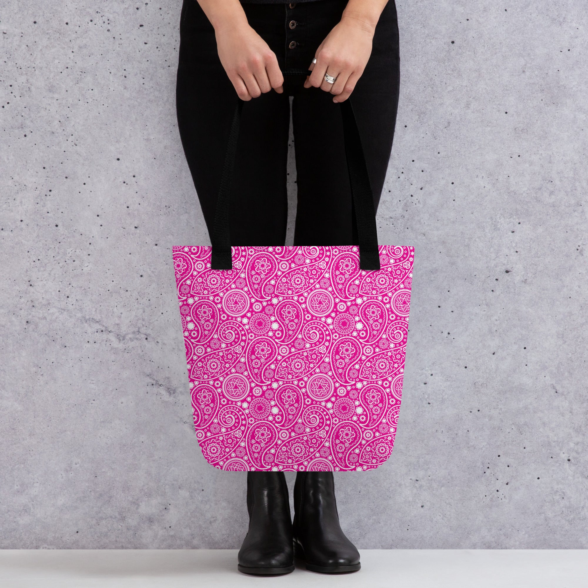 Tote bag Paisley Pink