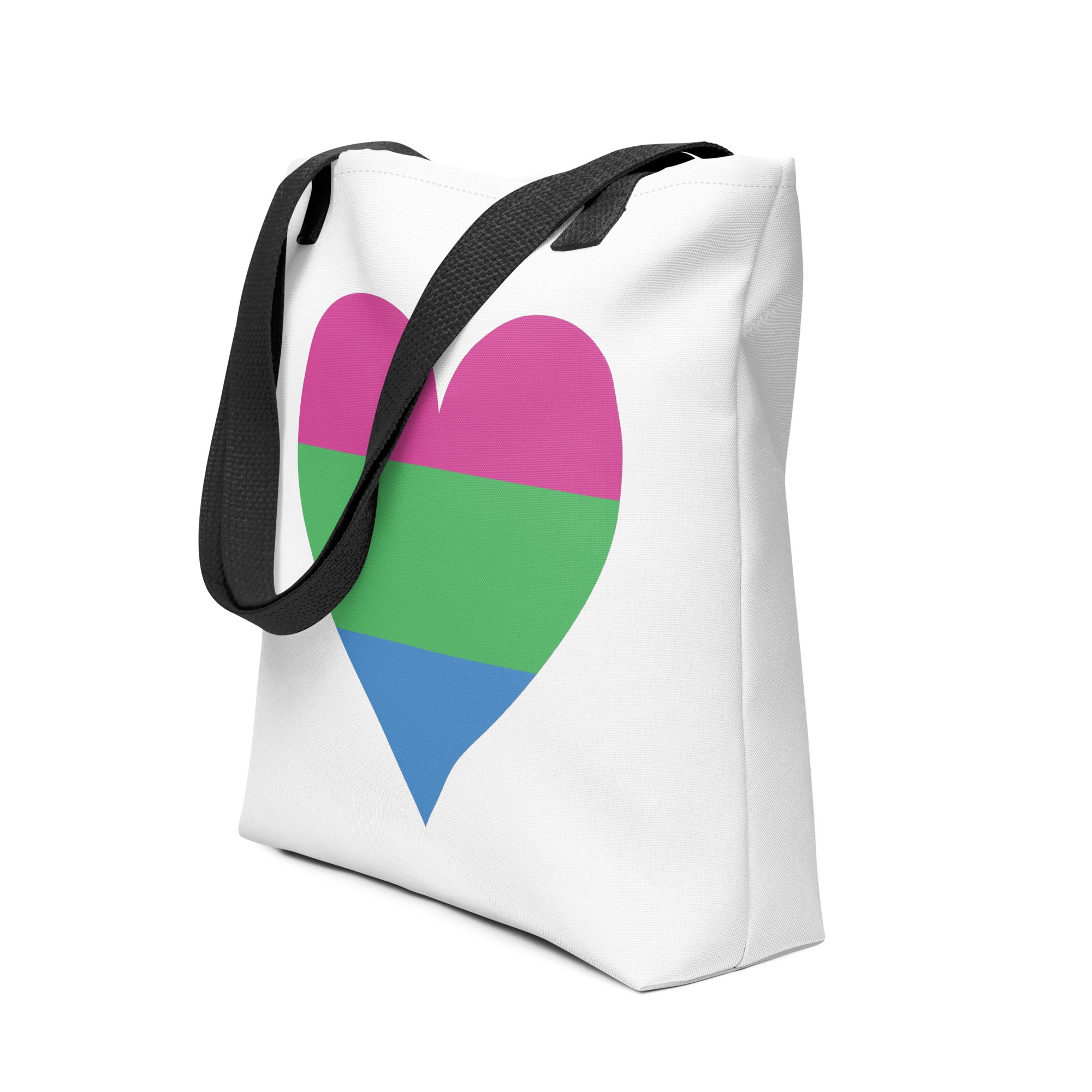 Tote bag Polysexual Heart