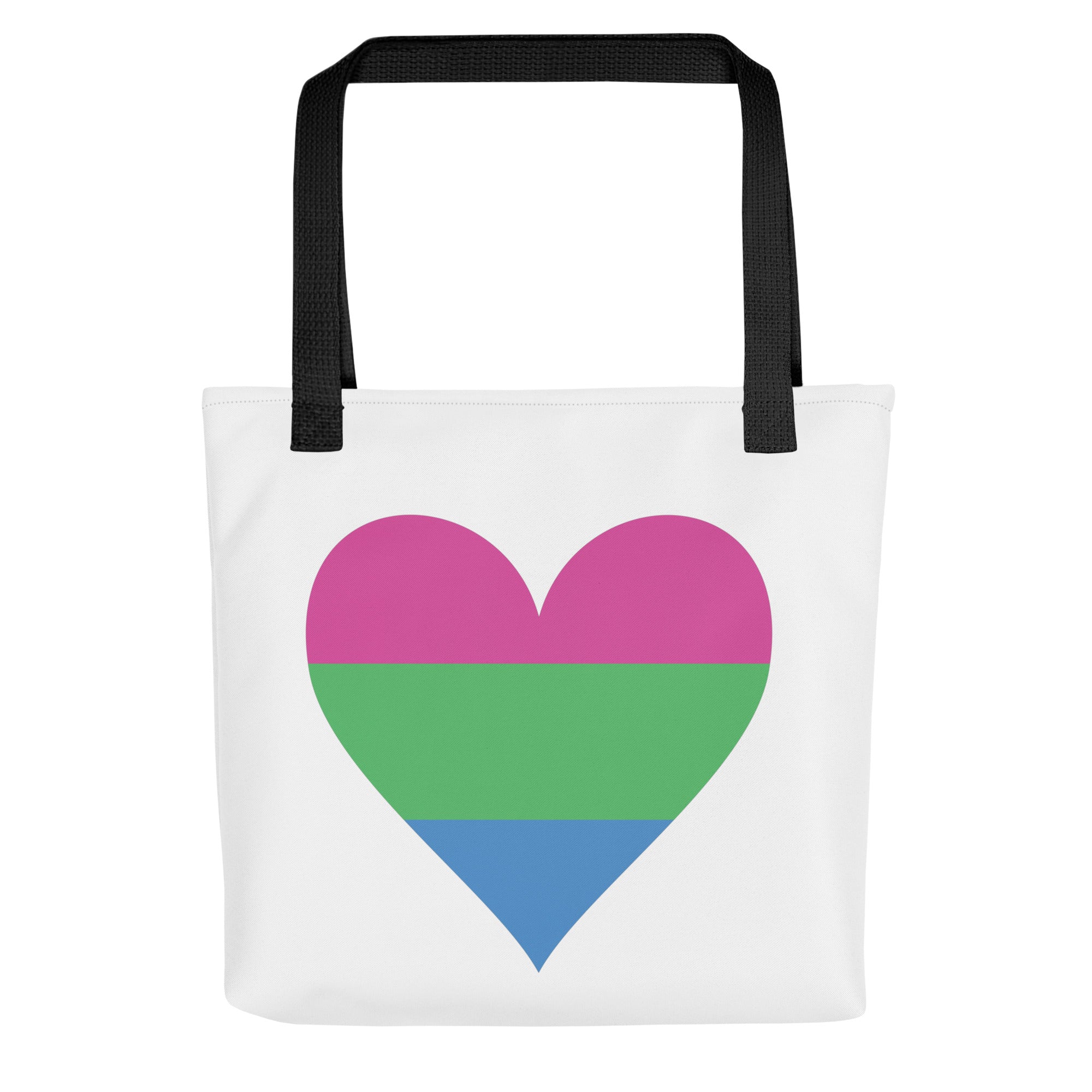 Tote bag Polysexual Heart