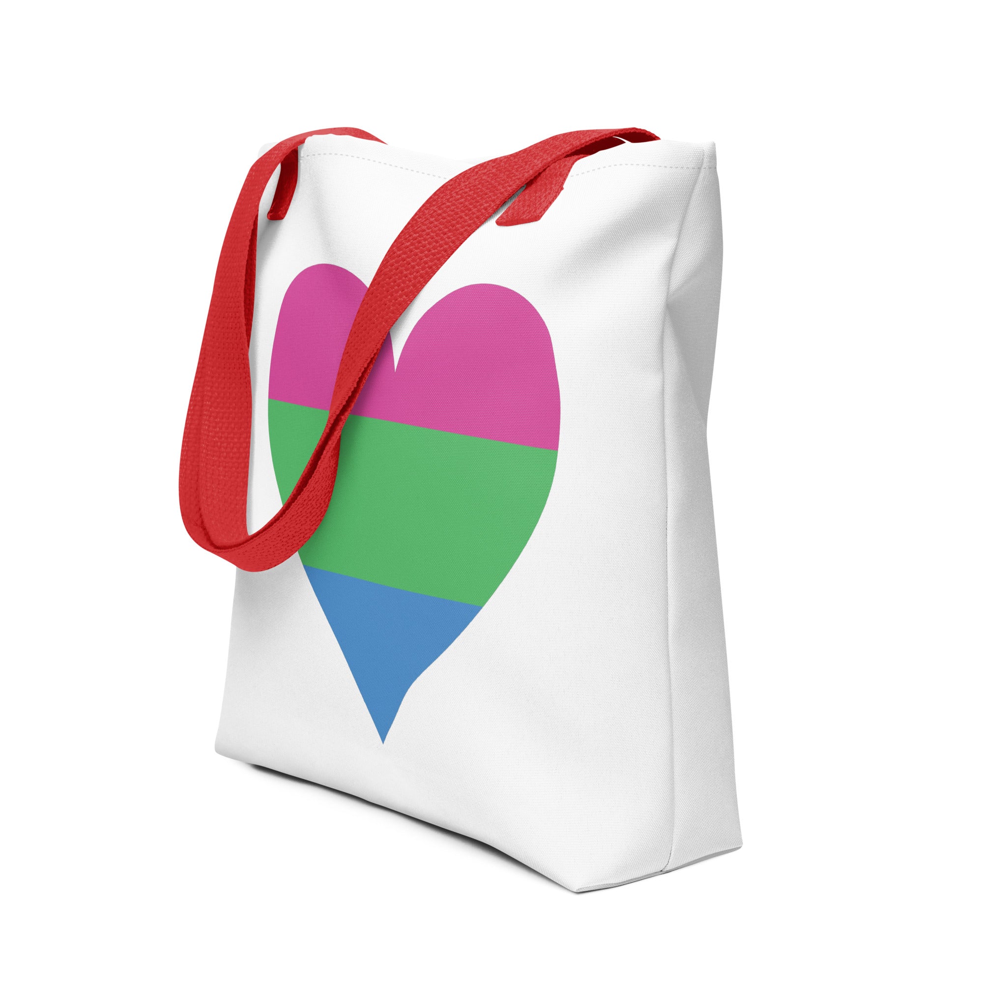 Tote bag Polysexual Heart