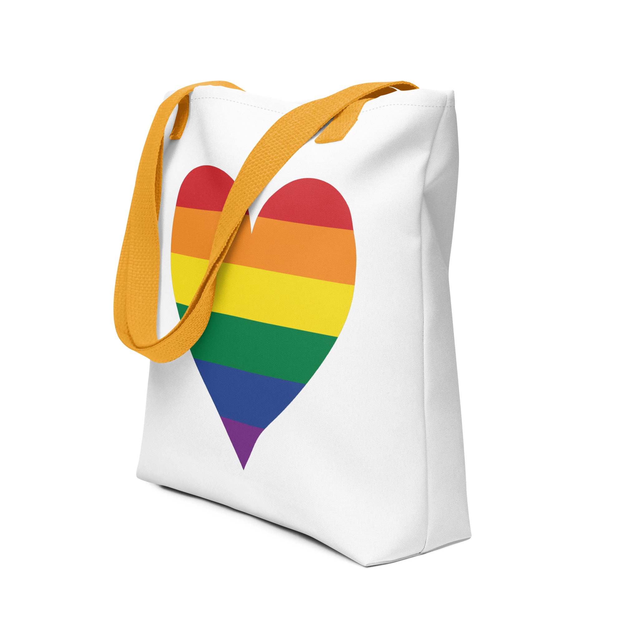 Tote bag Pride Rainbow Heart