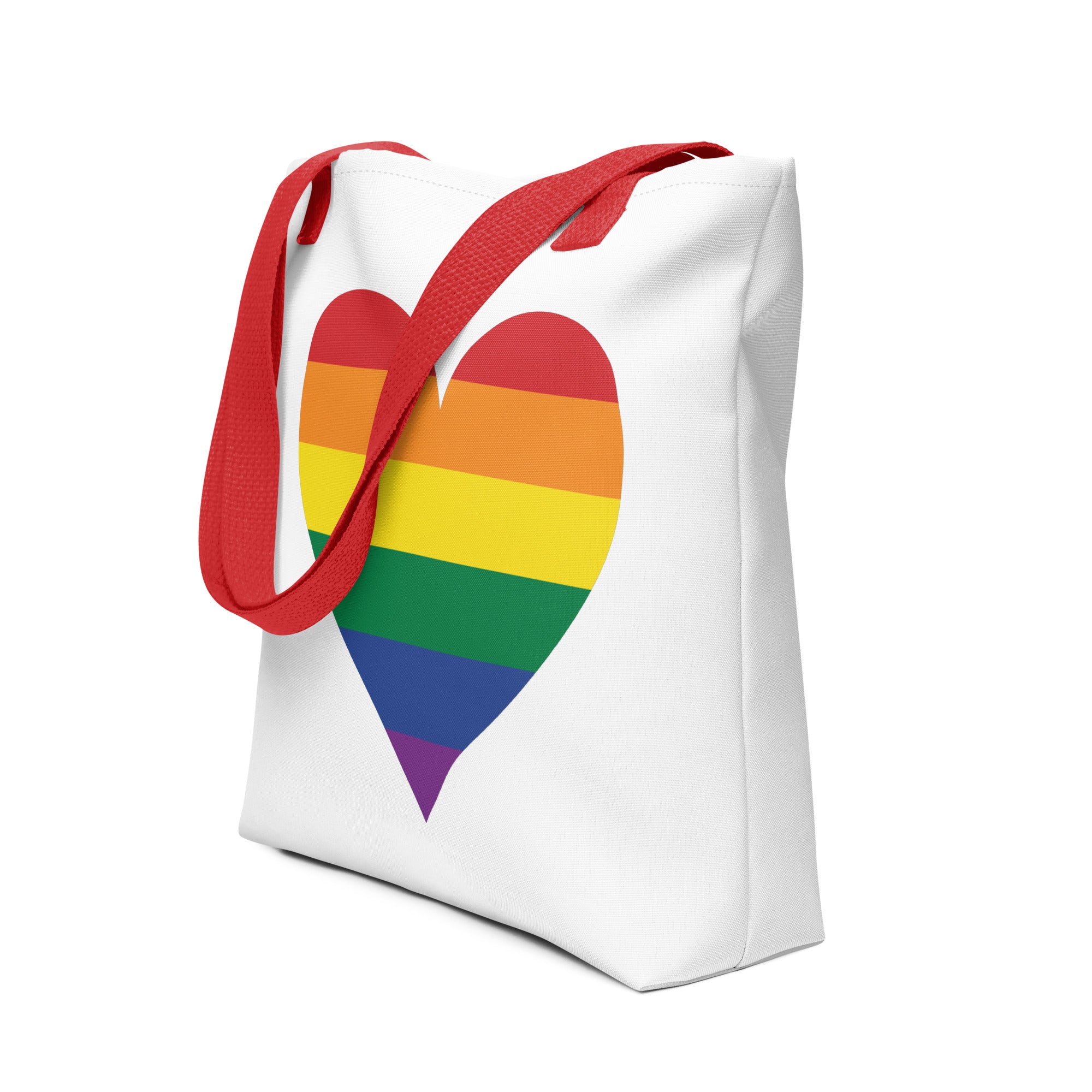 Tote bag Pride Rainbow Heart