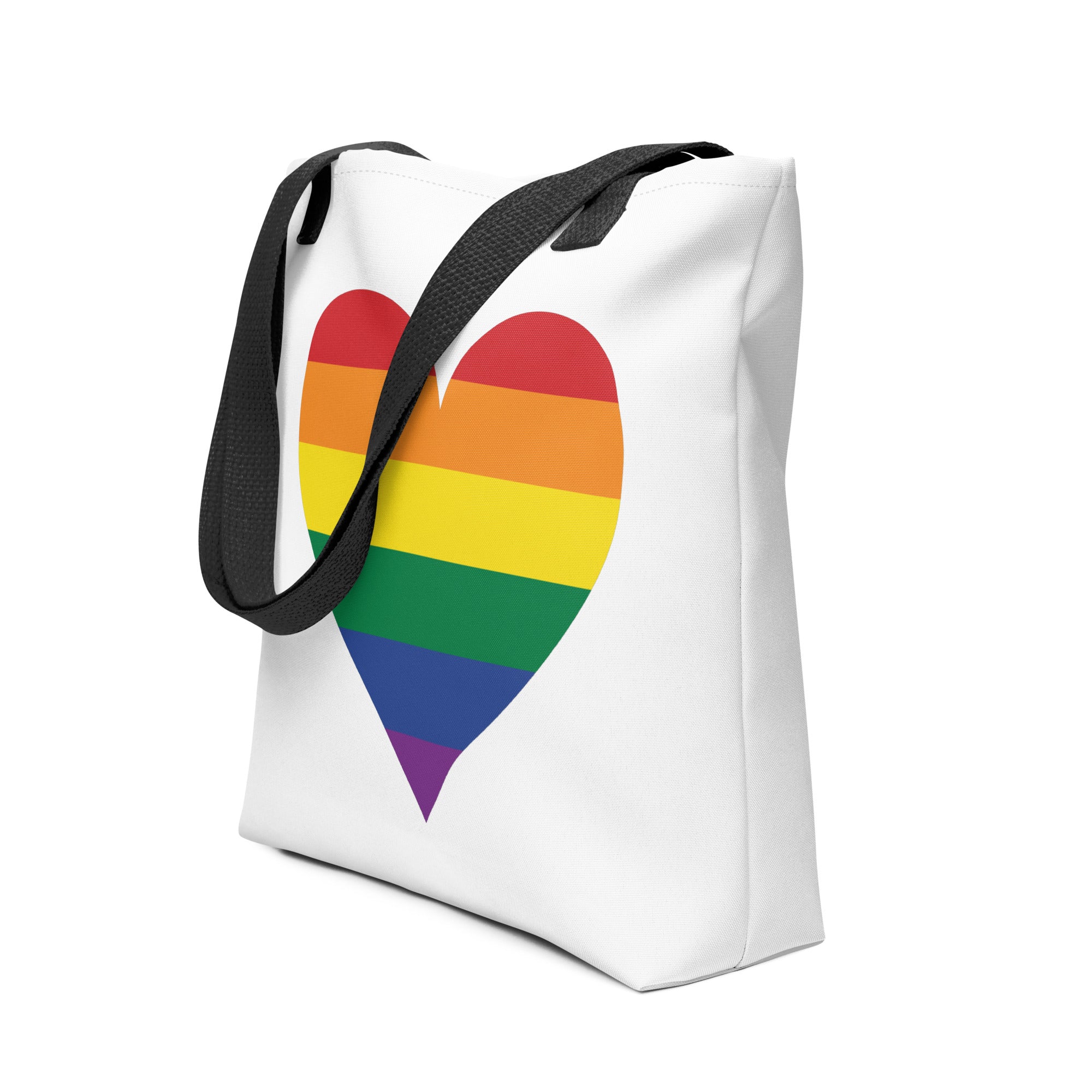 Tote bag Pride Rainbow Heart