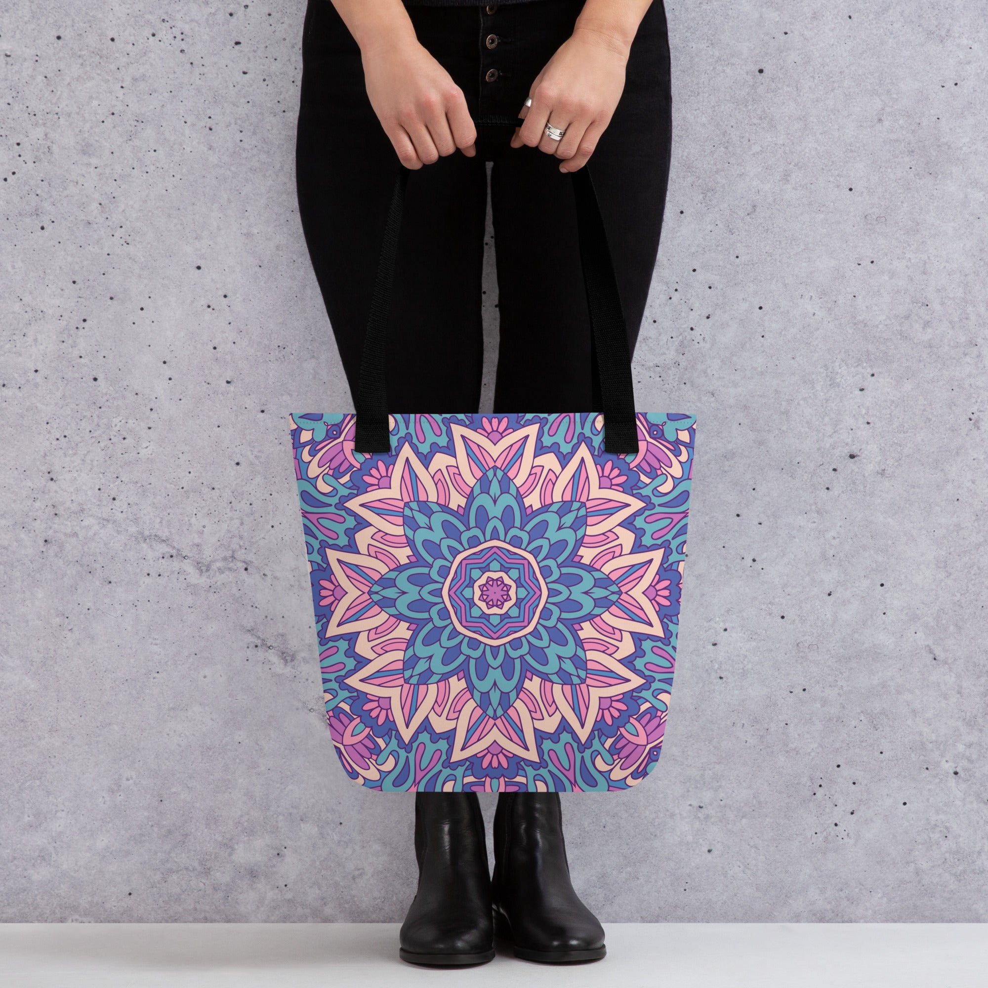 Tote bag Purple Mandala