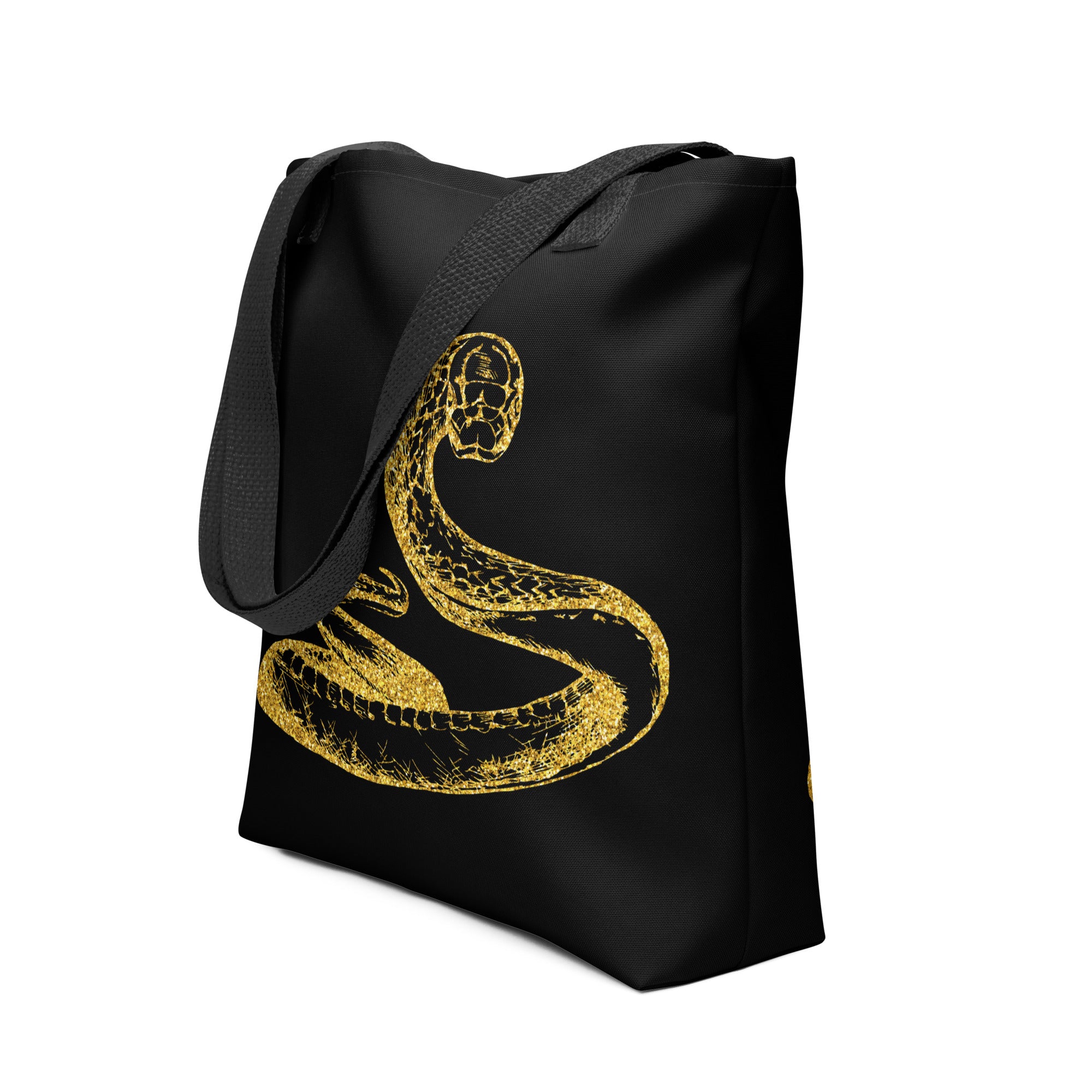 Tote bag Snake Black