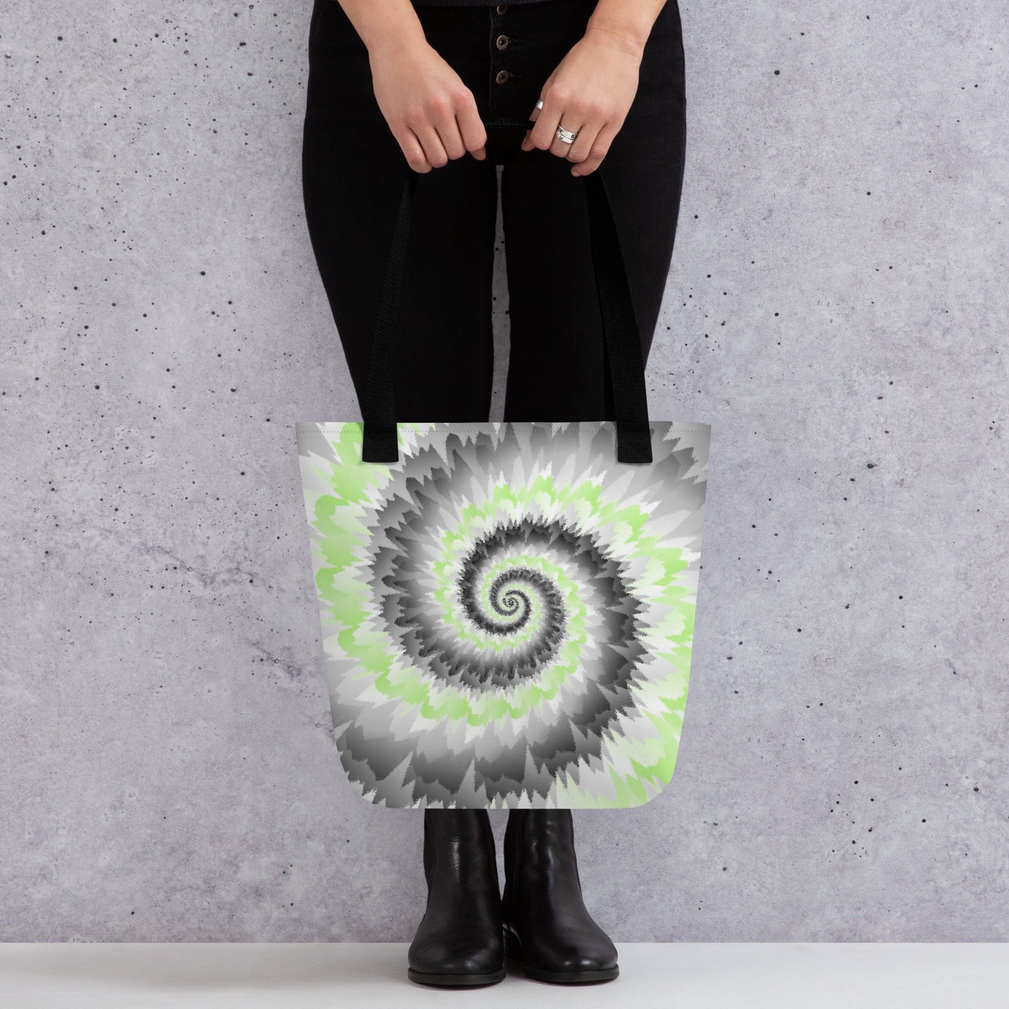 Tote bag Tie Dye Spiral Agender
