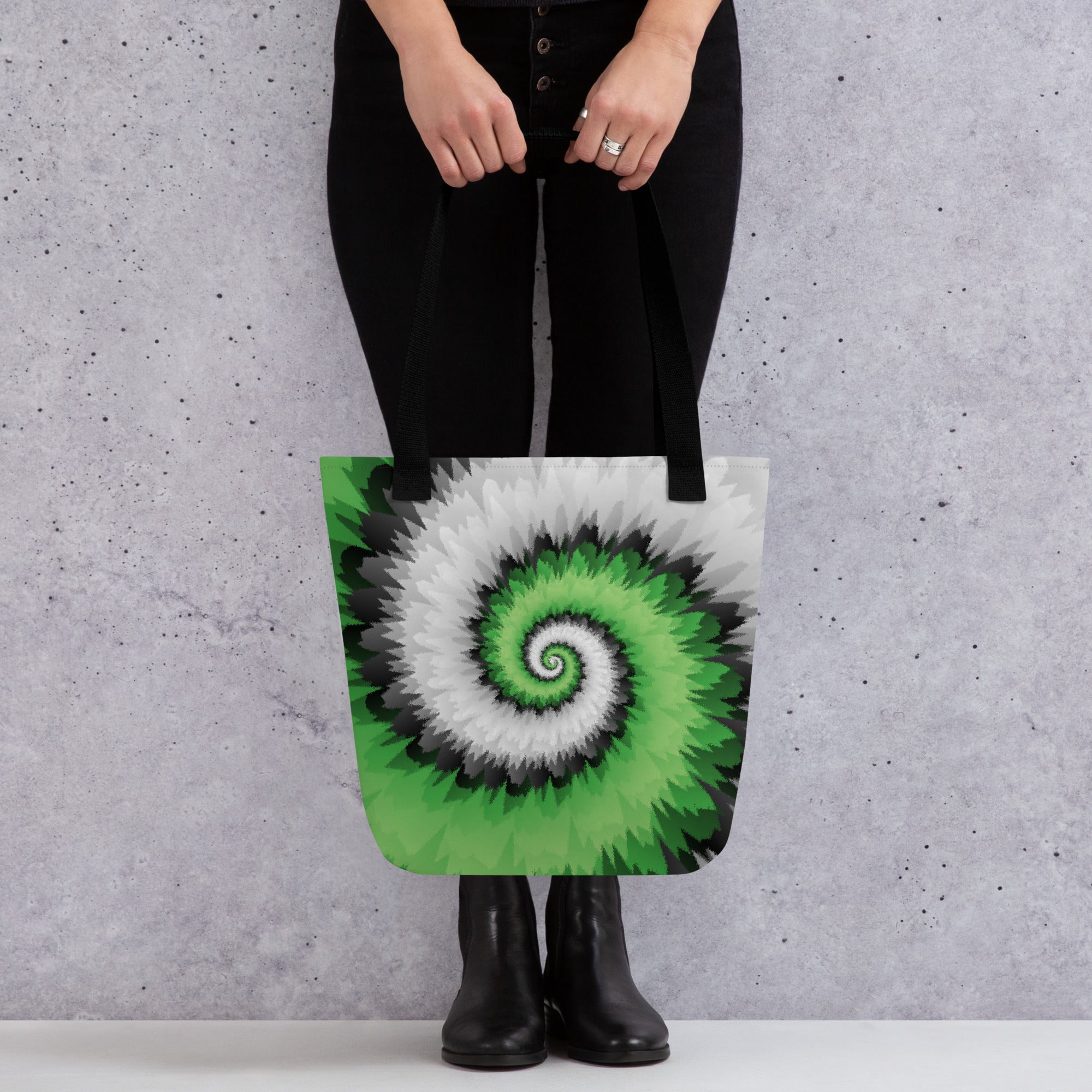 Tote bag Tie Dye Spiral Aromantic