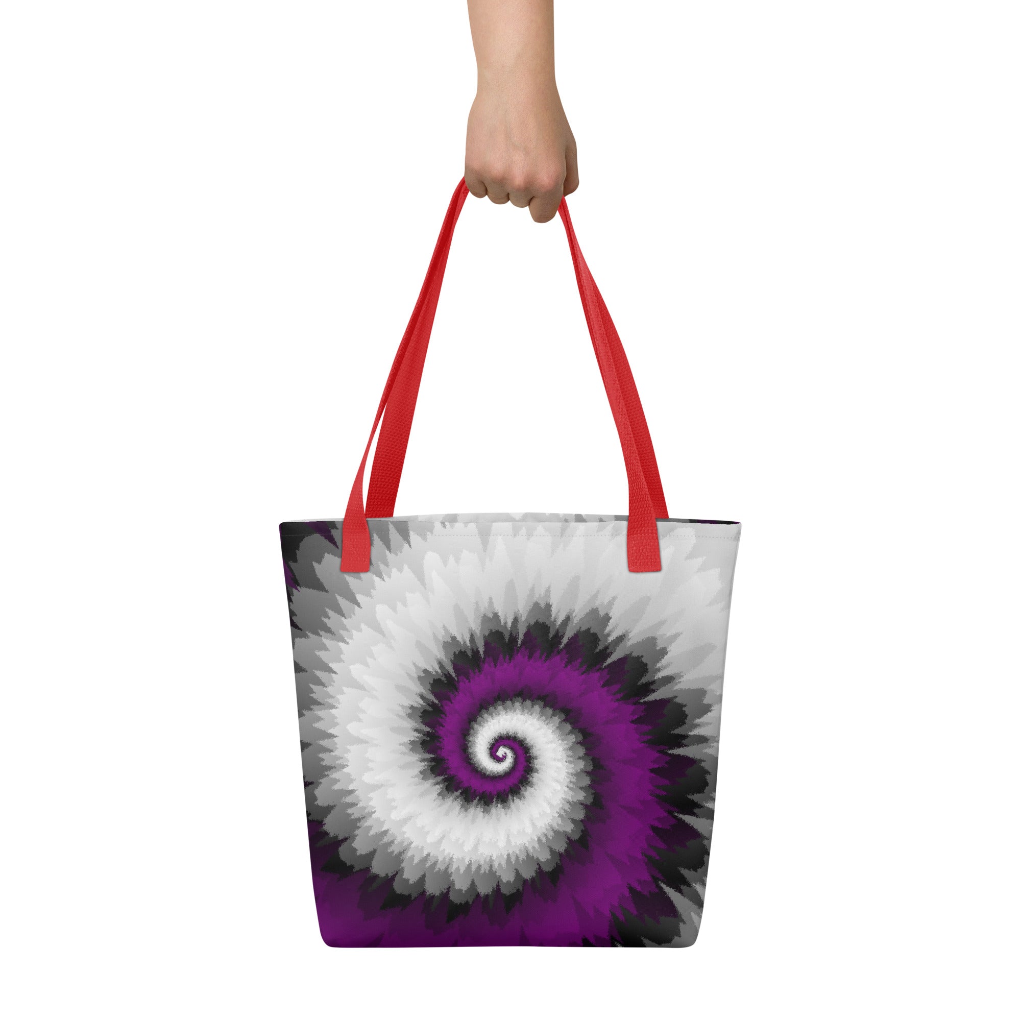 Tote bag Tie Dye Spiral Asexual