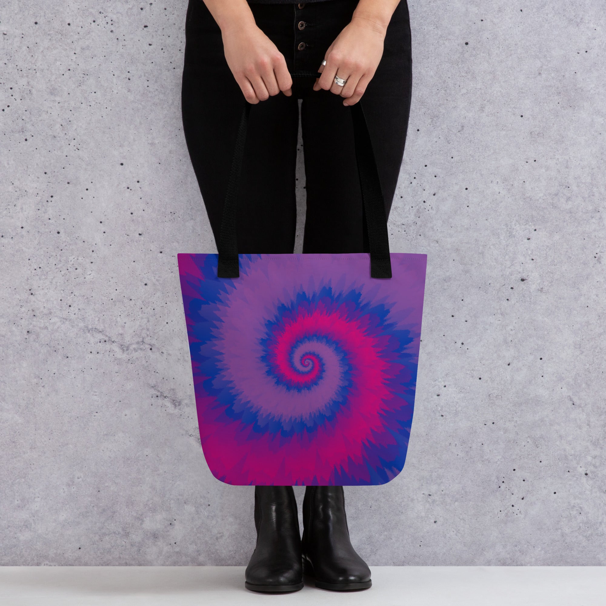 Tote bag Tie Dye Spiral Bisexual