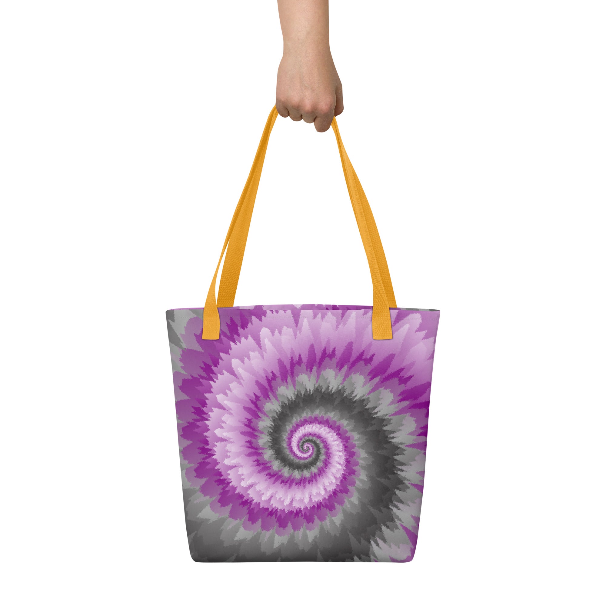 Tote bag Tie Dye Spiral Demisexual