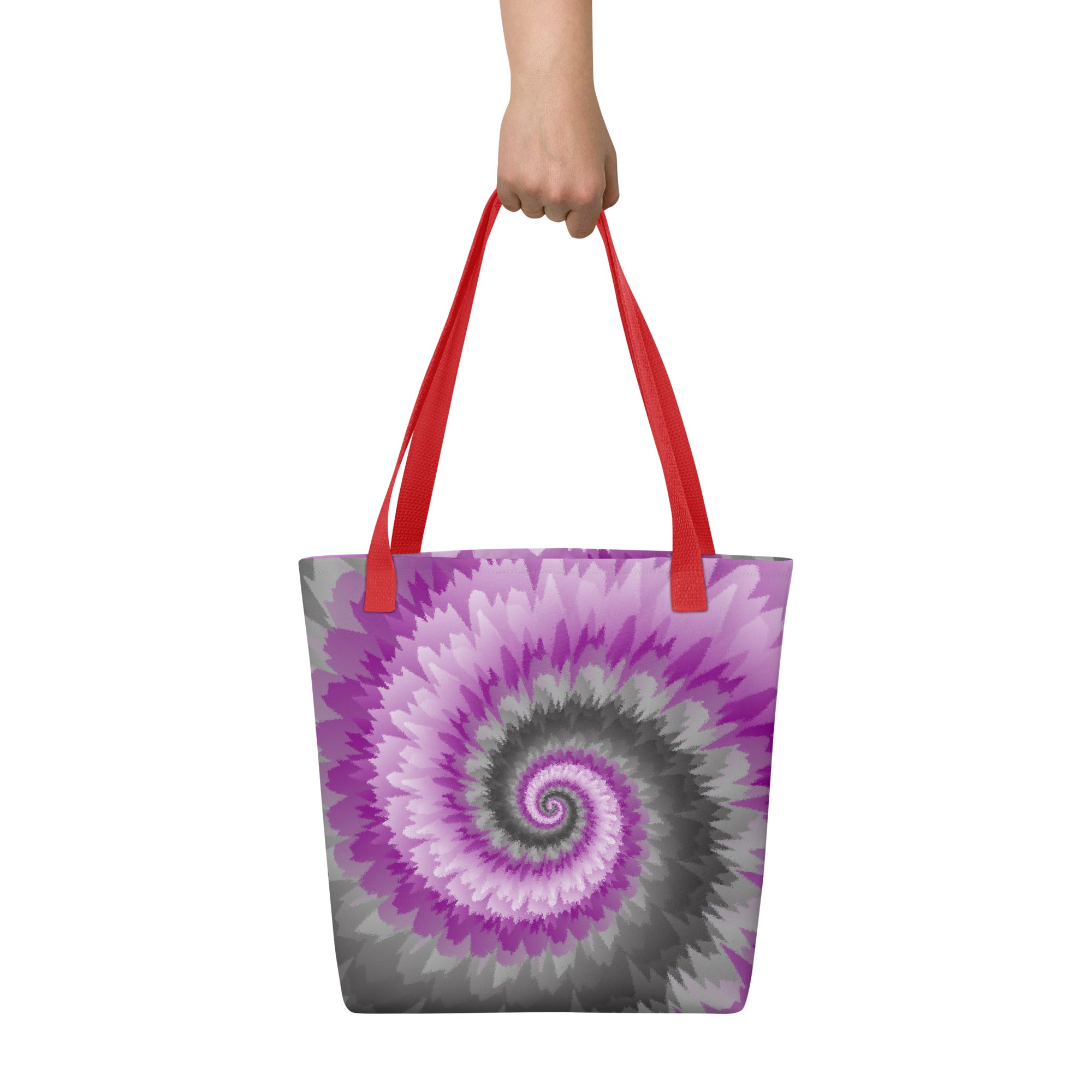 Tote bag Tie Dye Spiral Demisexual