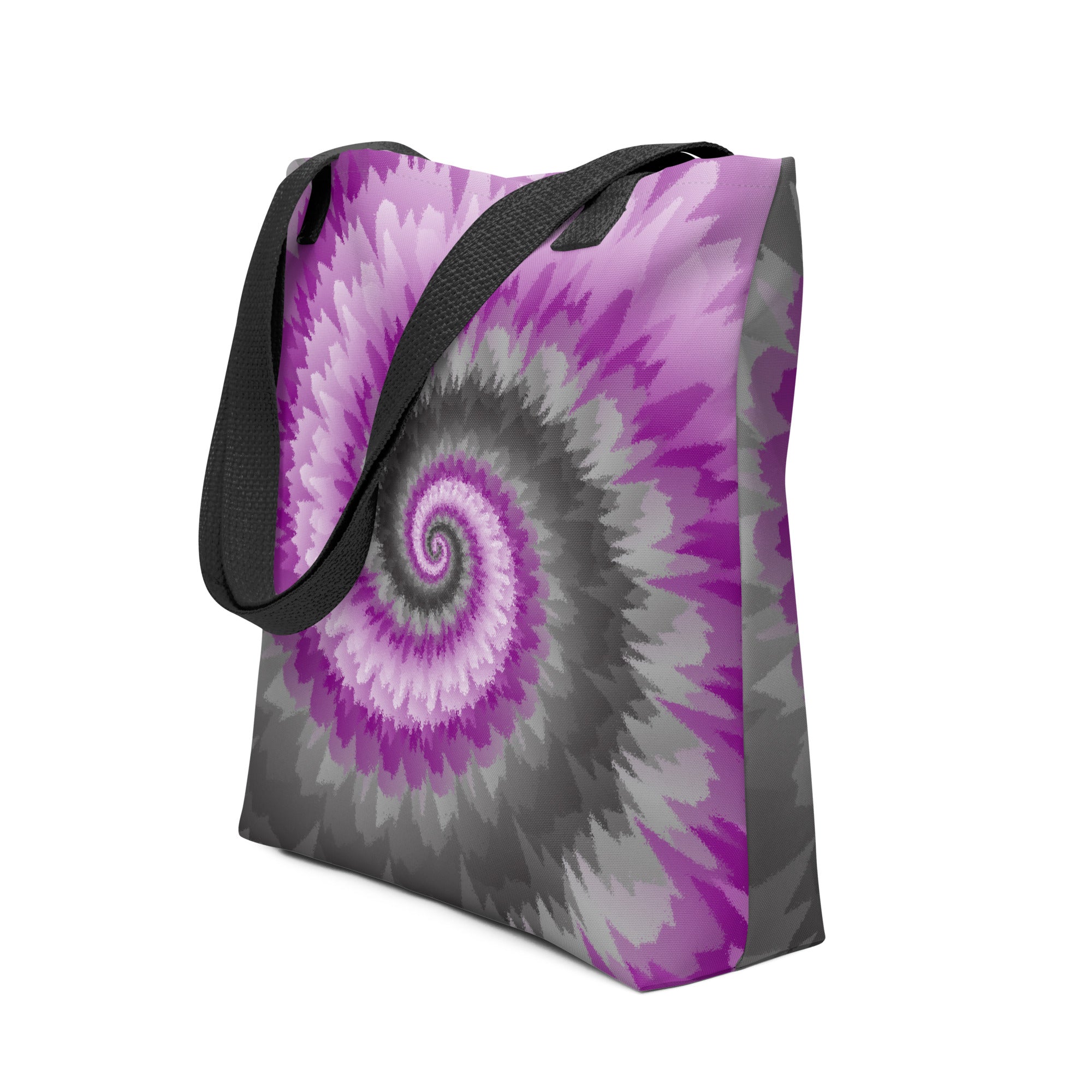 Tote bag Tie Dye Spiral Demisexual