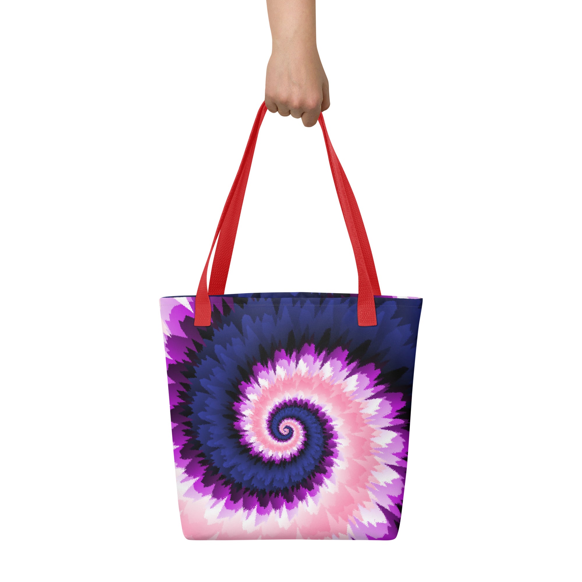 Tote bag Tie Dye Spiral Genderfluid