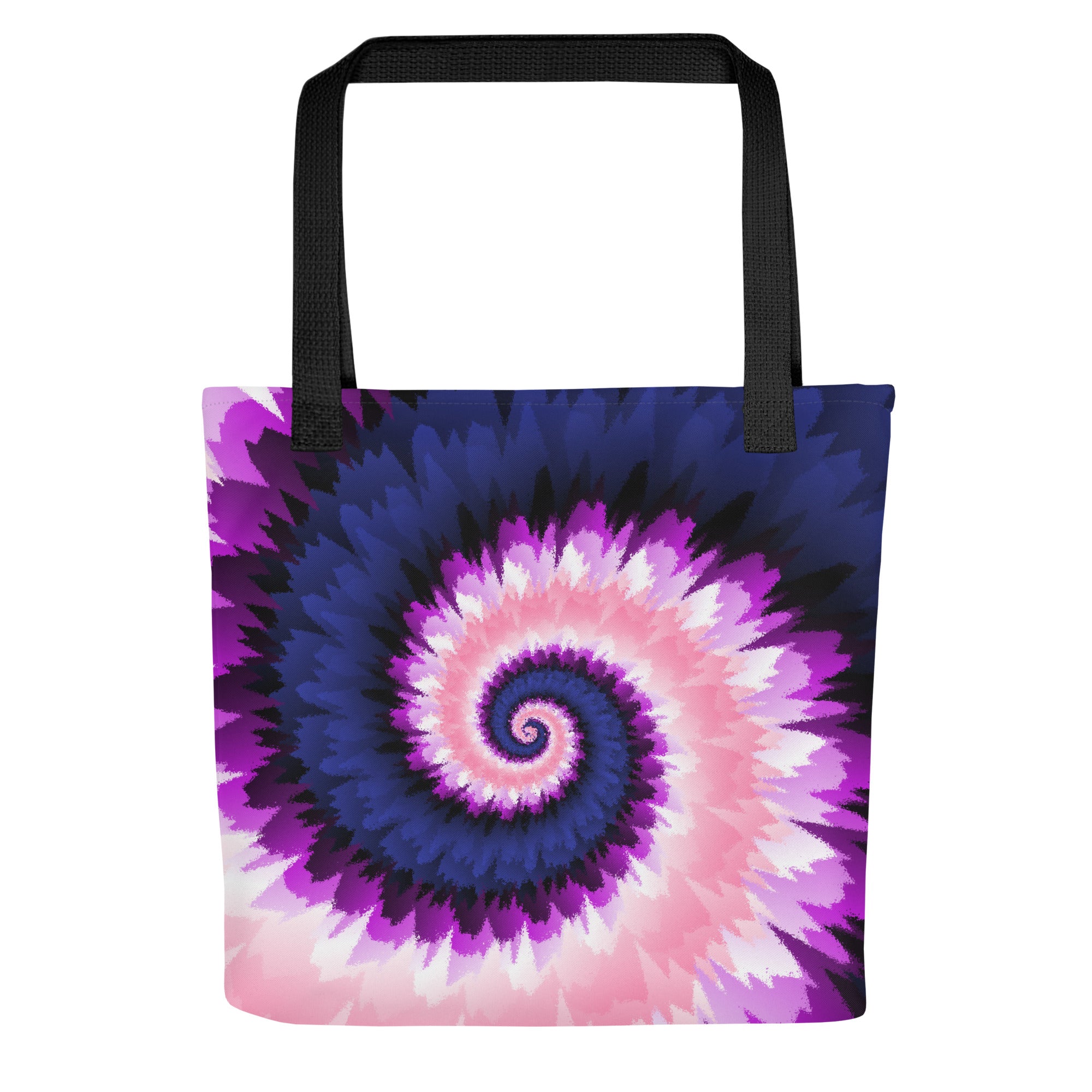 Tote bag Tie Dye Spiral Genderfluid
