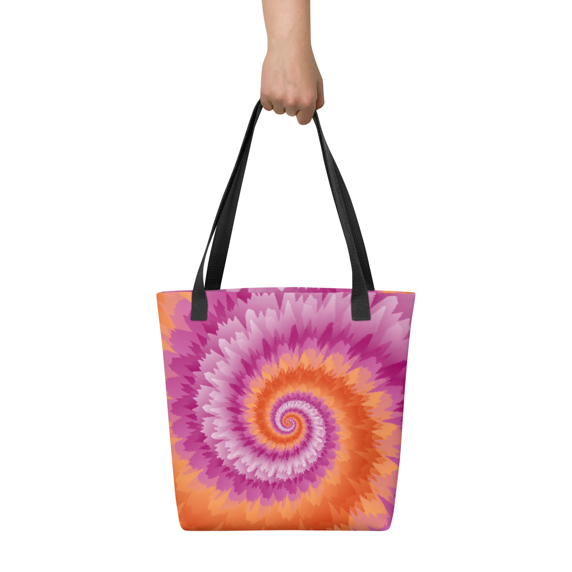 Tote bag Tie Dye Spiral Lesbian