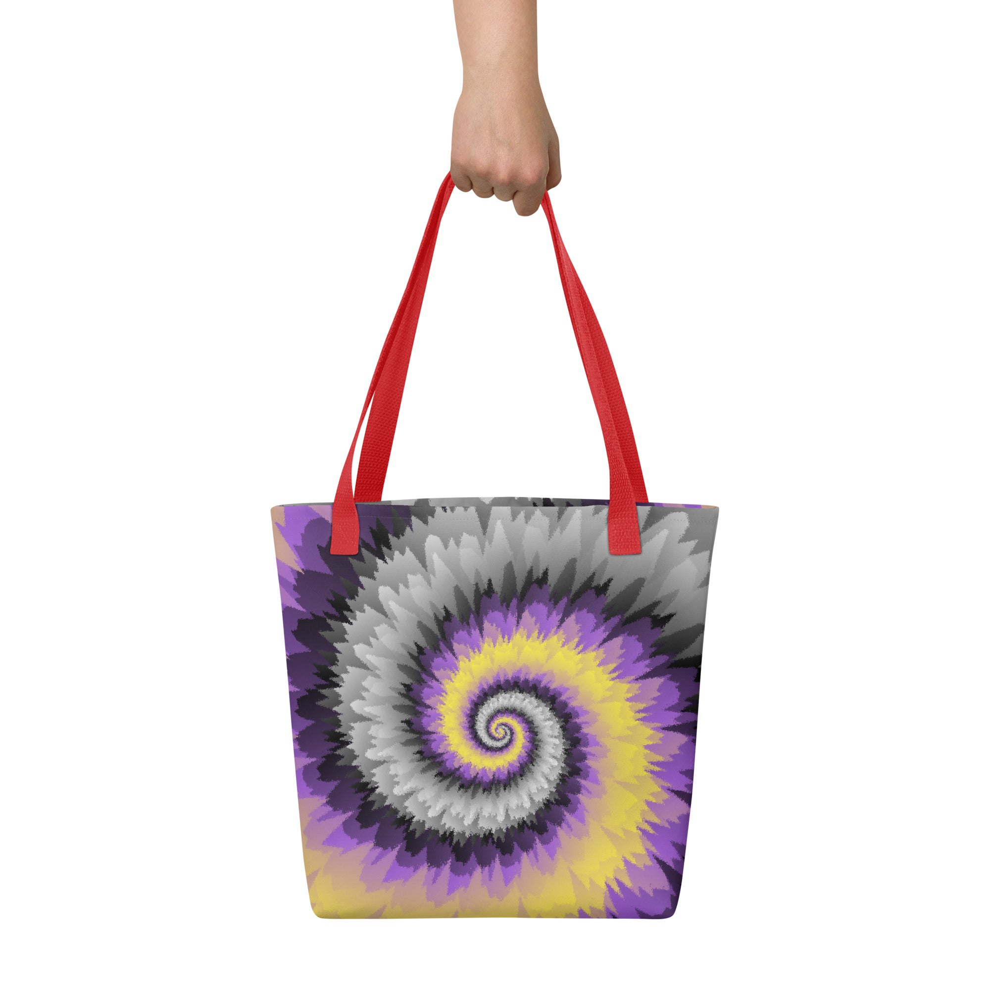 Tote bag Tie Dye Spiral Nonbinary