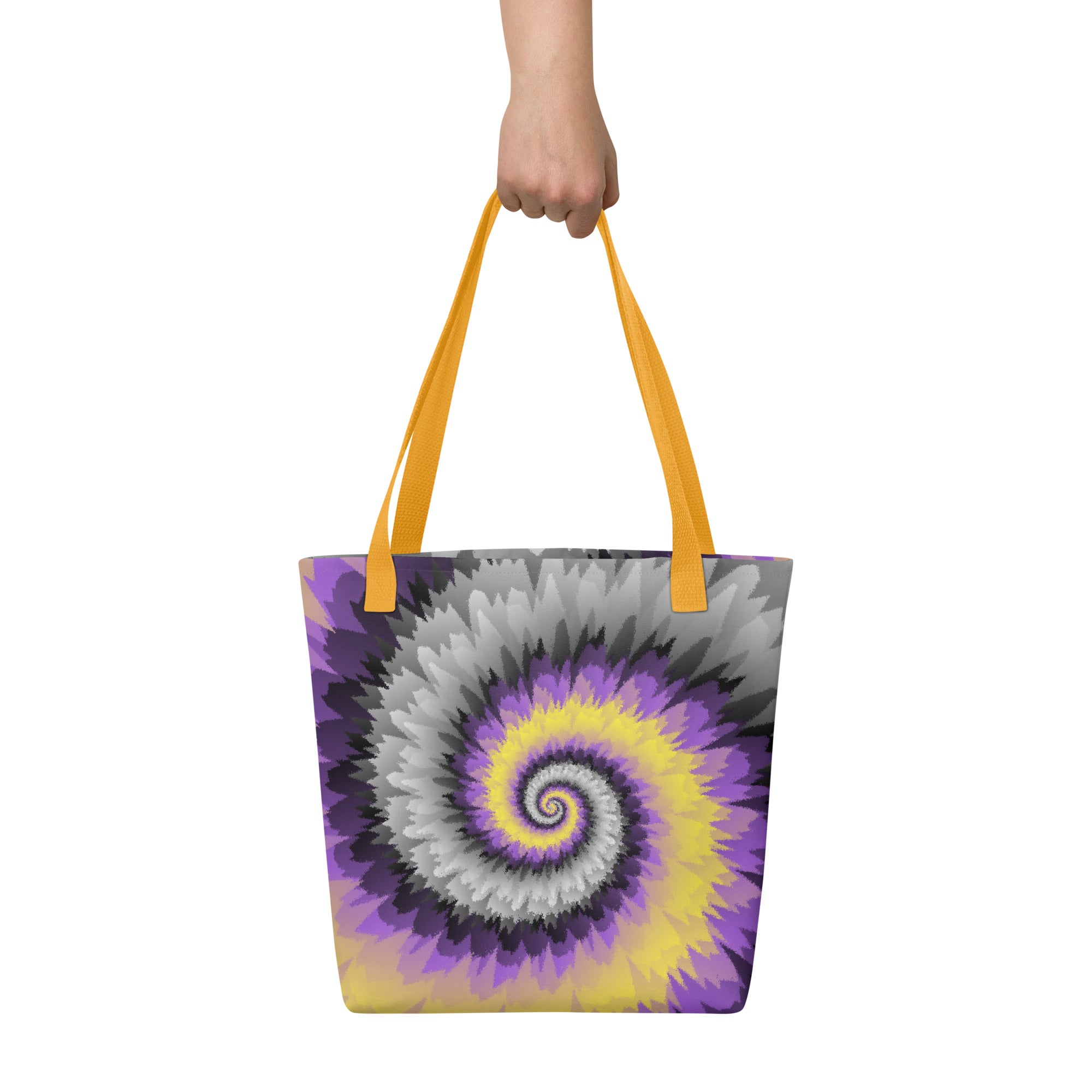 Tote bag Tie Dye Spiral Nonbinary