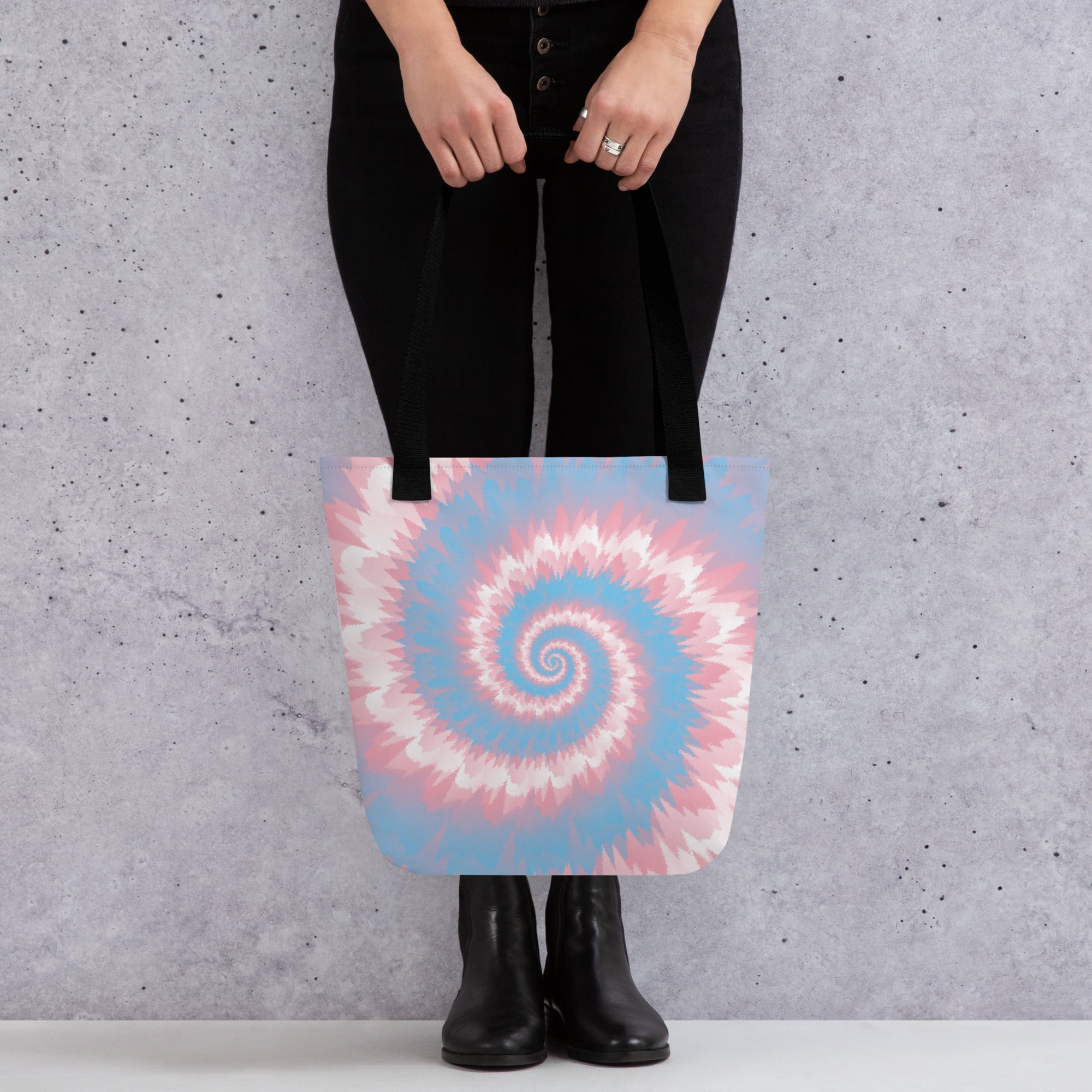 Tote bag Tie Dye Spiral Transgender