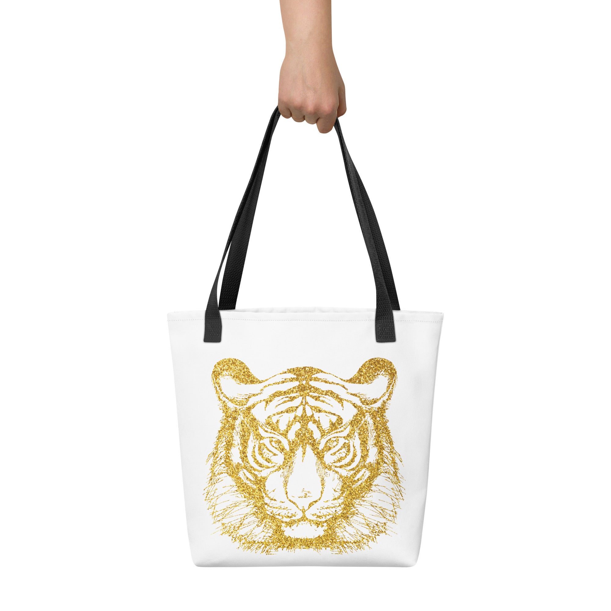 Tote bag Tiger White