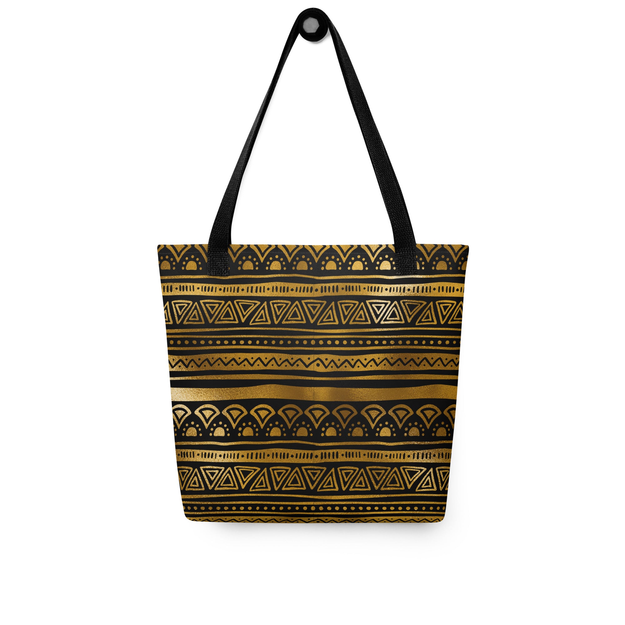 Tote bag Tribal Patterns Black