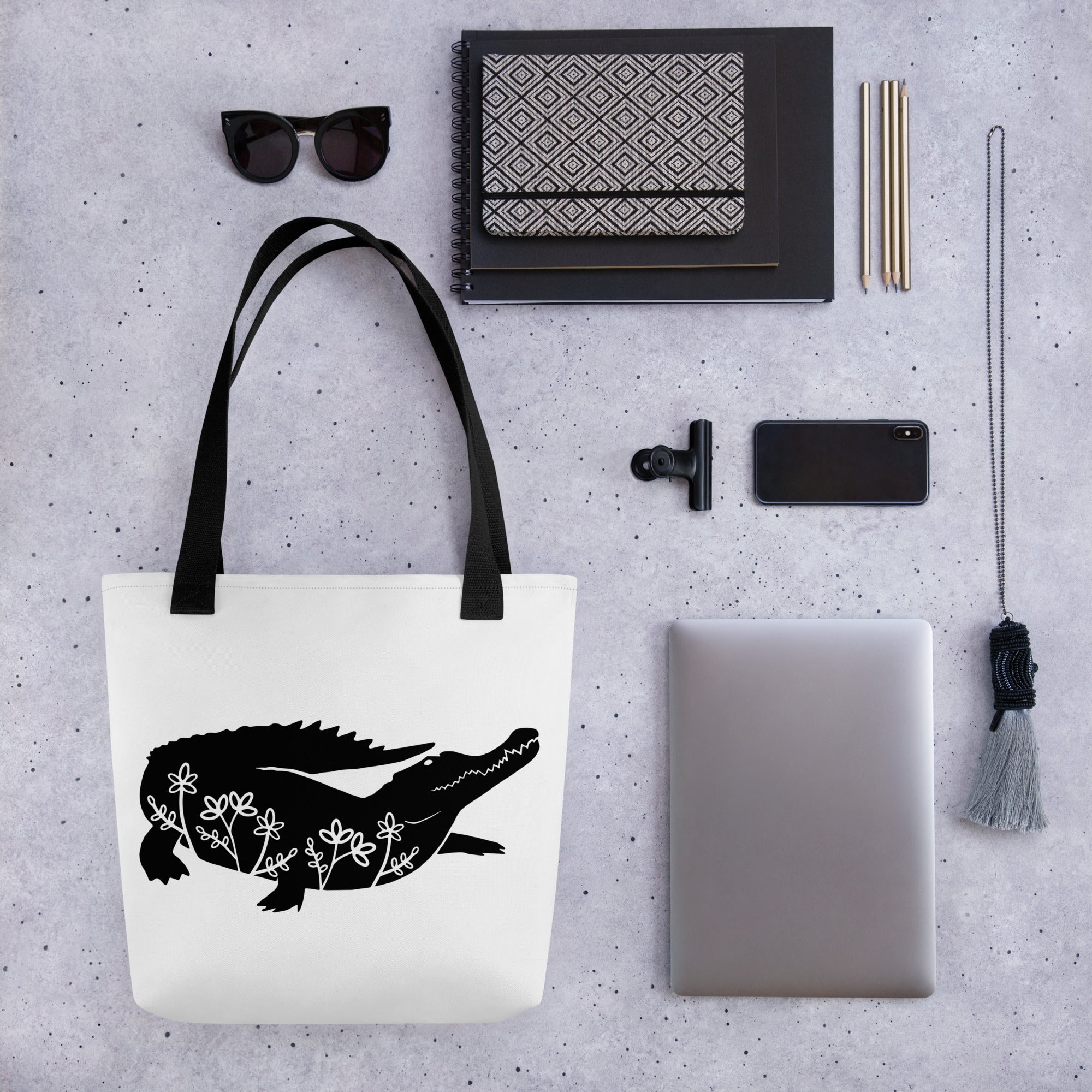 Tote bag Wildlife Crocodile