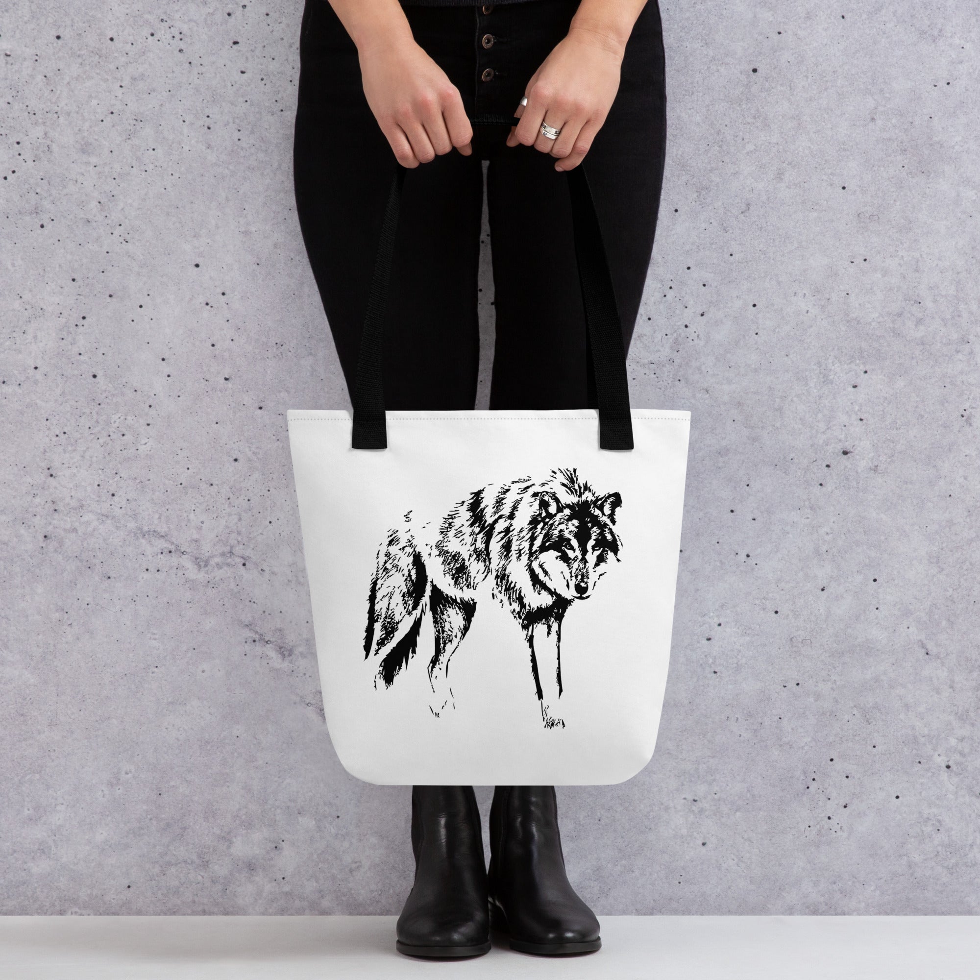 Tote bag Wolf Mono