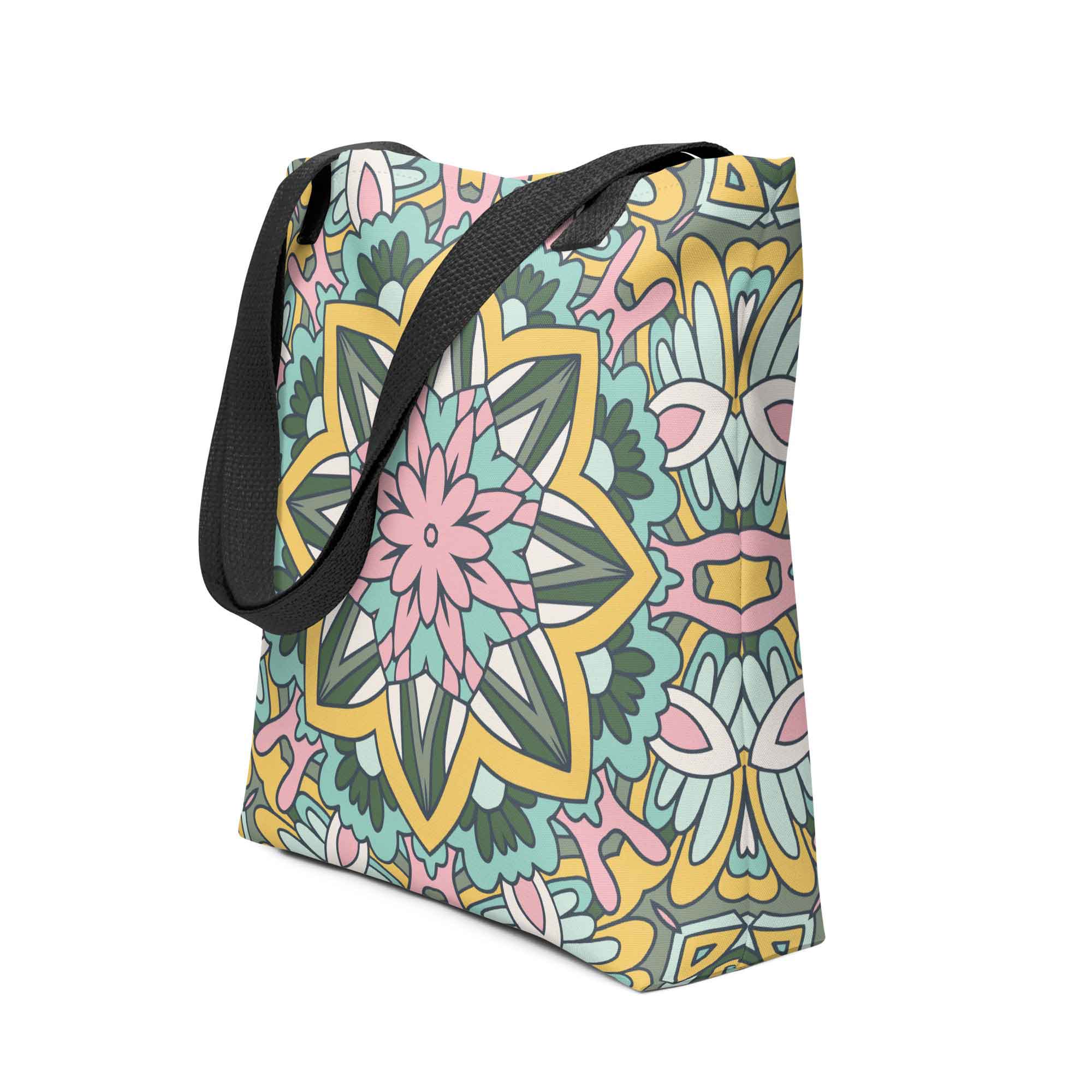Tote bag Yellow Mandala