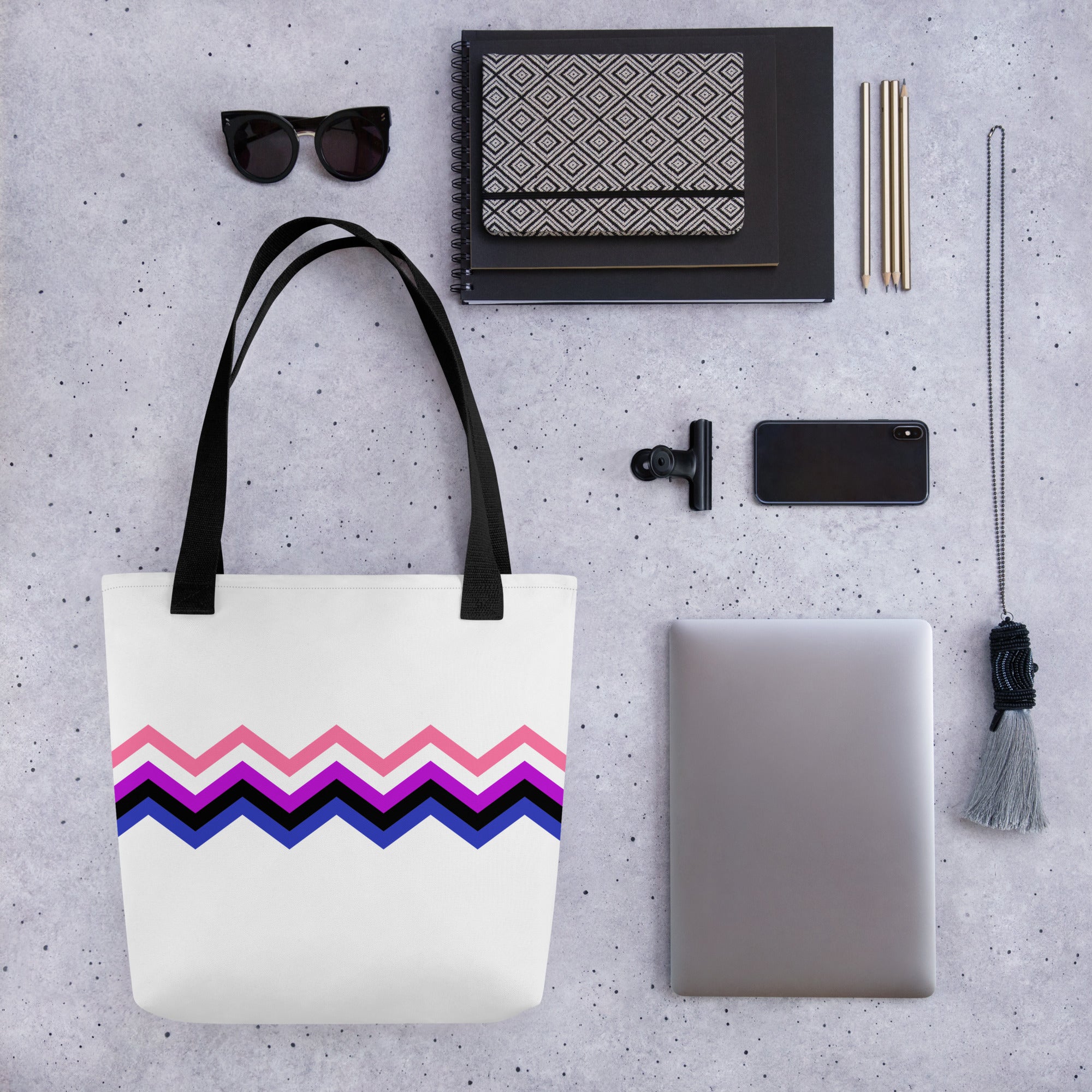Tote bag Zigzag Genderfluid